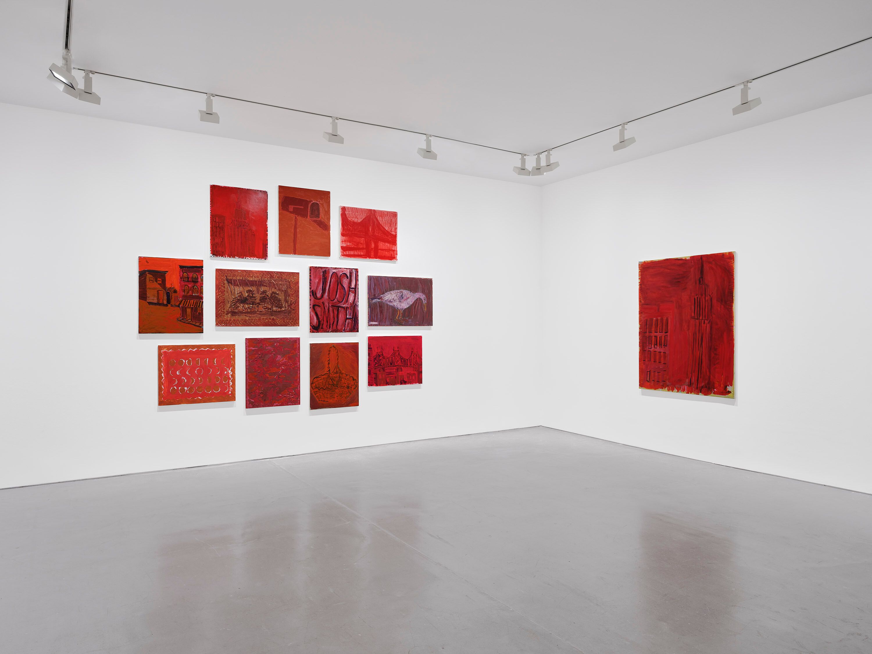 An Installation view, Josh Smith: Living with Depression, David Zwirner, Paris, dated 2023