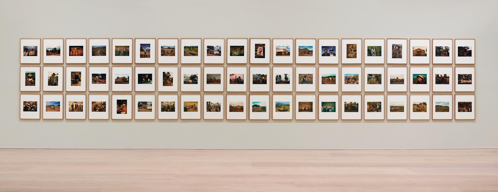 An installation view of the exhibition Sherrie Levine: Pie Town, at David Zwirner London, dated 2017.