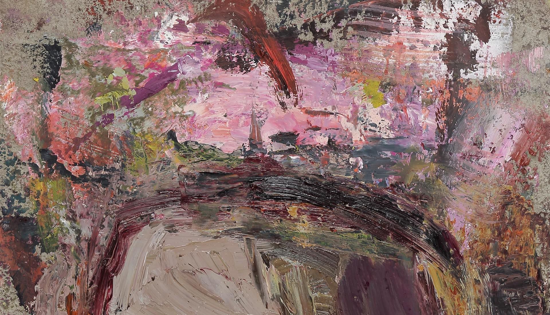 A detail from Martha Jungwirth's Portrait S, dated 2015-2016.