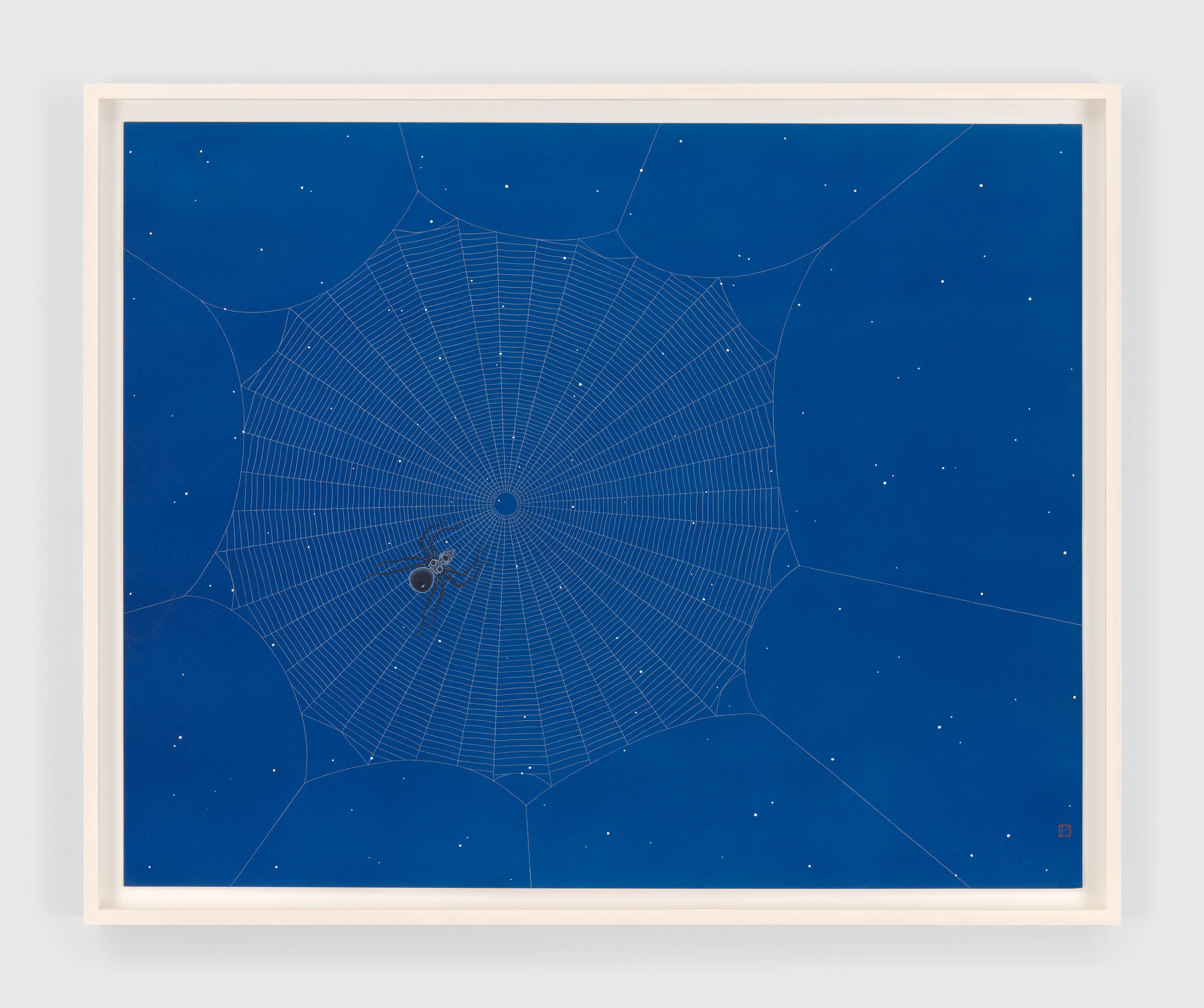 A painting by Ching Ho Cheng, titled Miss Destiny (Spider Painting), dated 1976.
