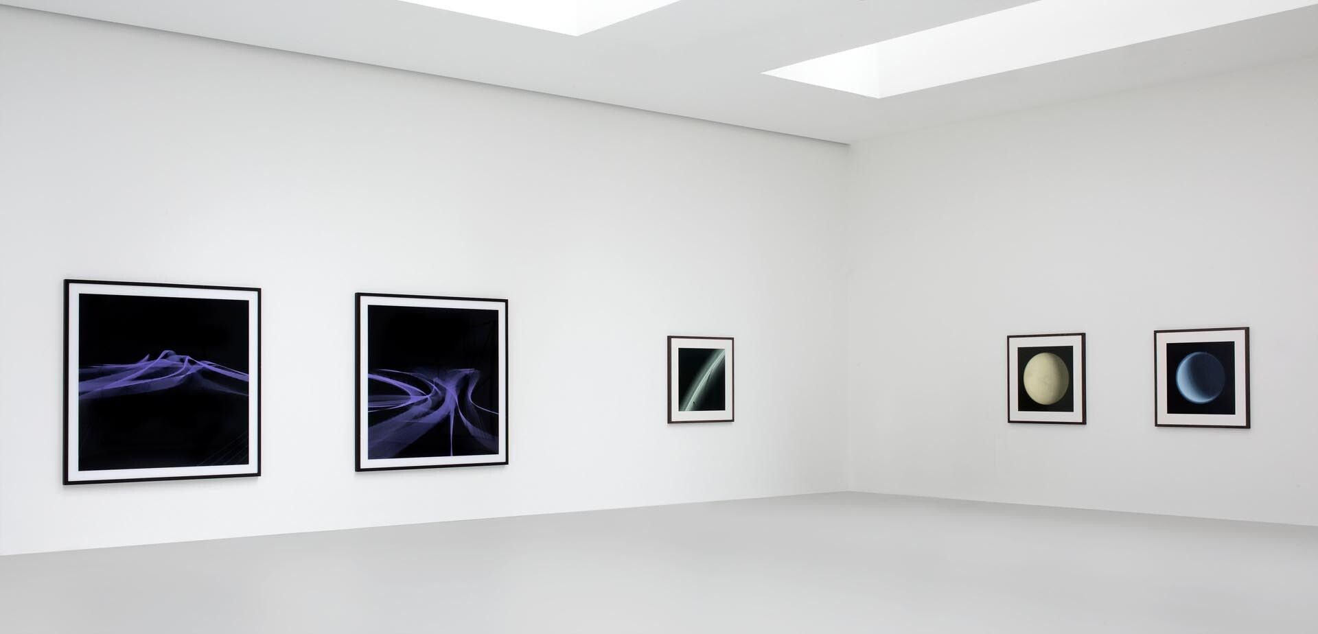Installation view of the exhibition Thomas Ruff, at David Zwirner in New York, dated 2009.