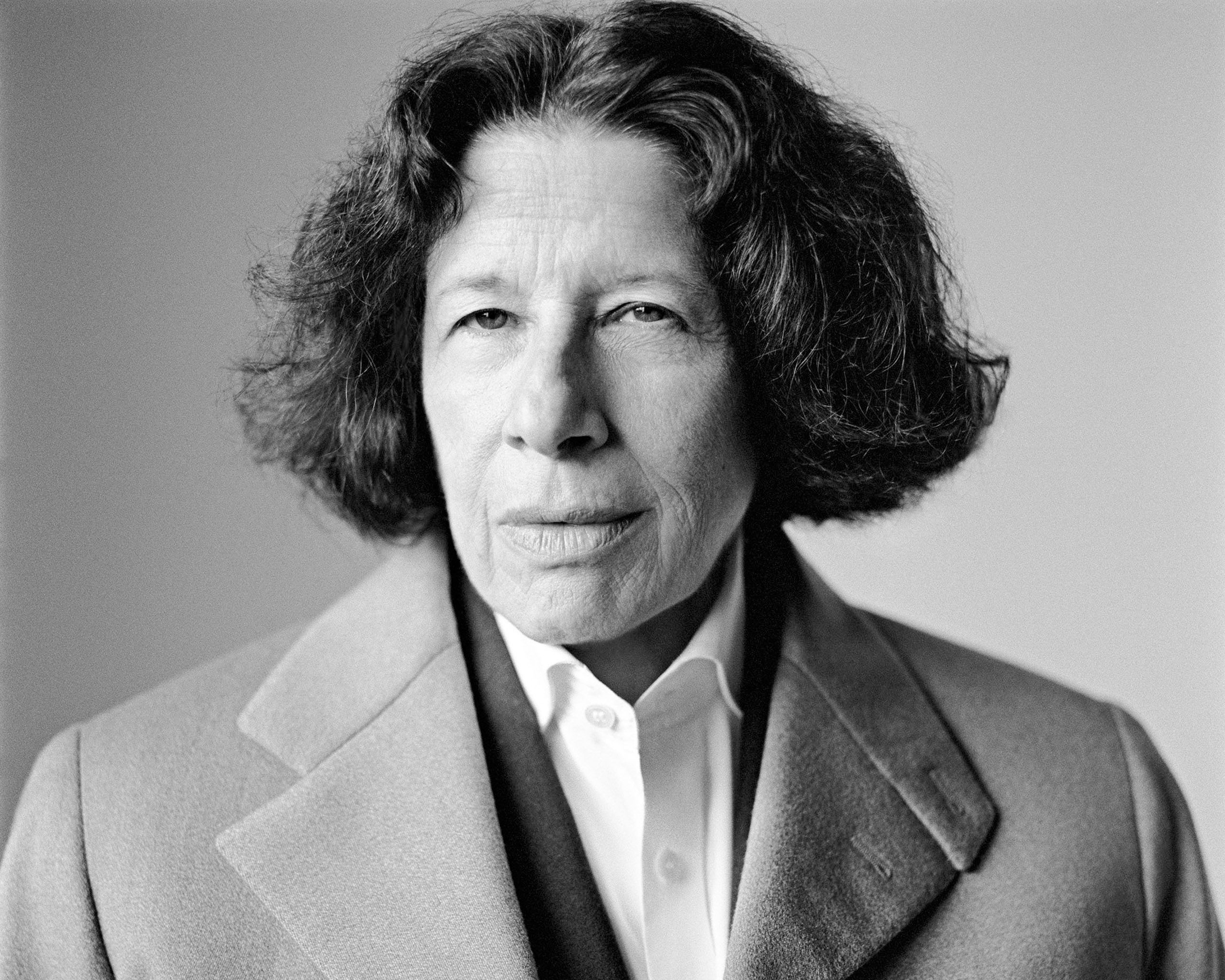 A detail from the portrait of writer and social observer Fran Lebowitz by photographer Brigitte Lacombe