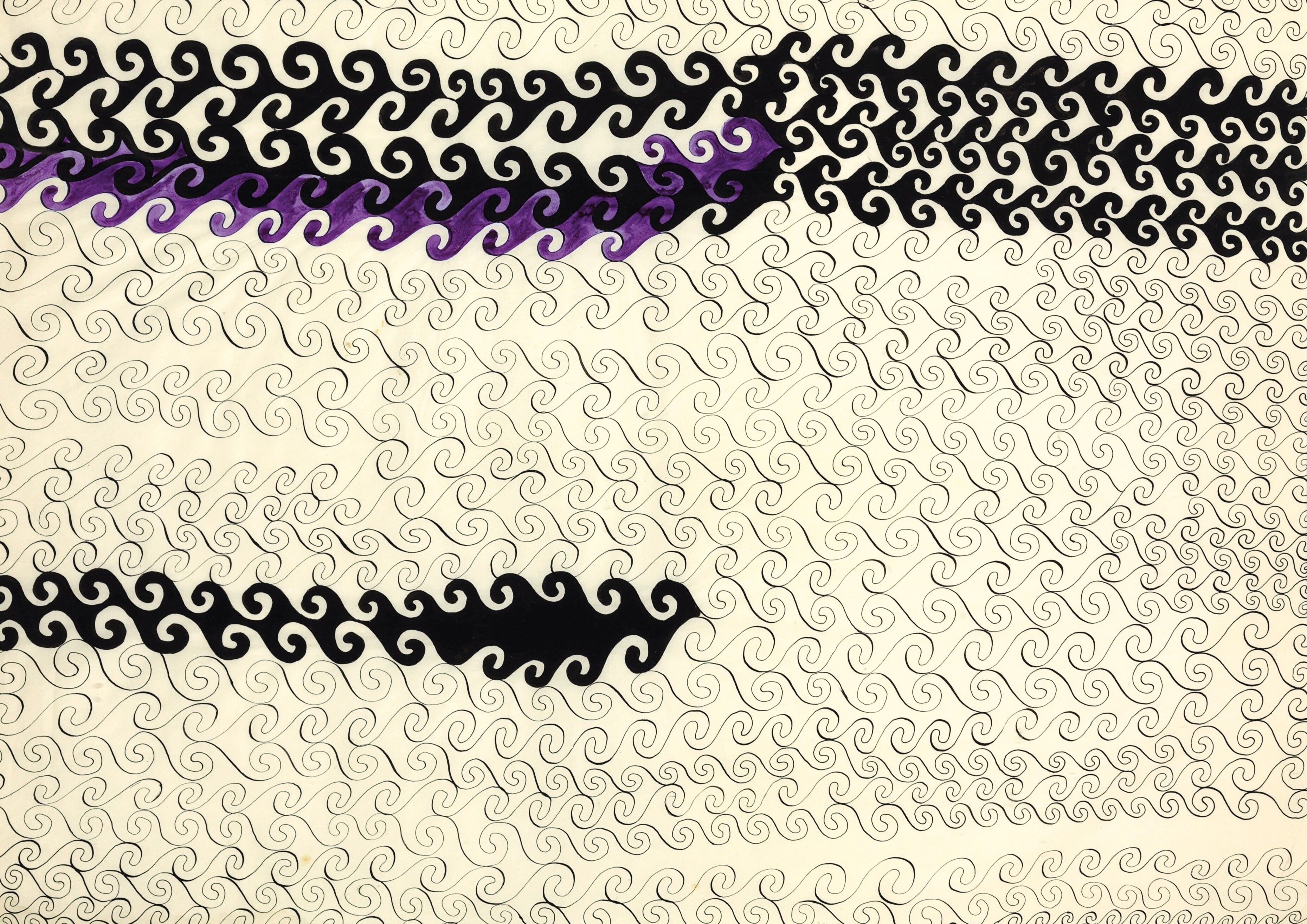 Ruth Asawa, Untitled (BMC.58, Meander – Curved Lines), c. 1948 (detail)