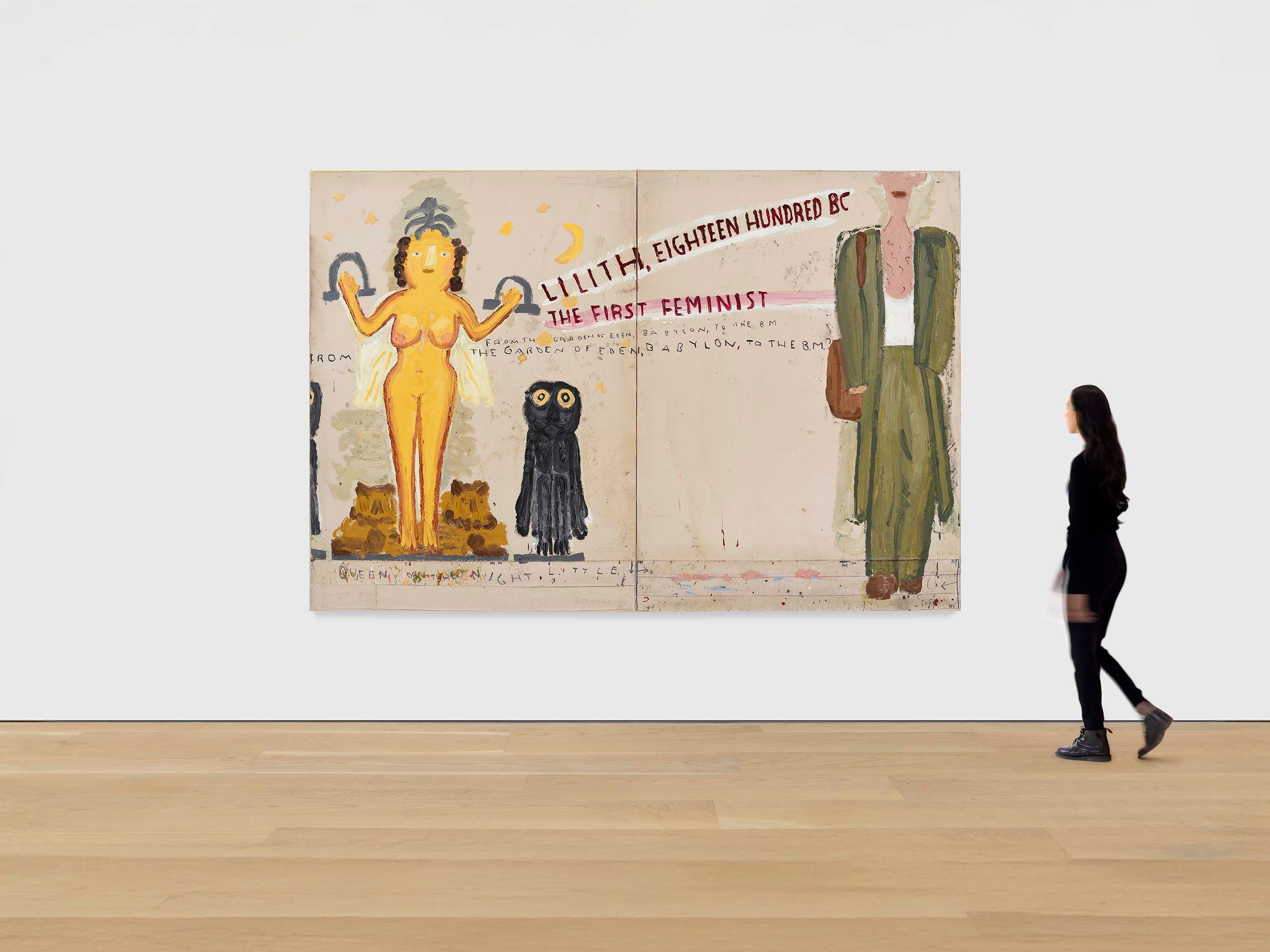 Rose Wylie: Lilith and Gucci Boy, 2024 | David Zwirner