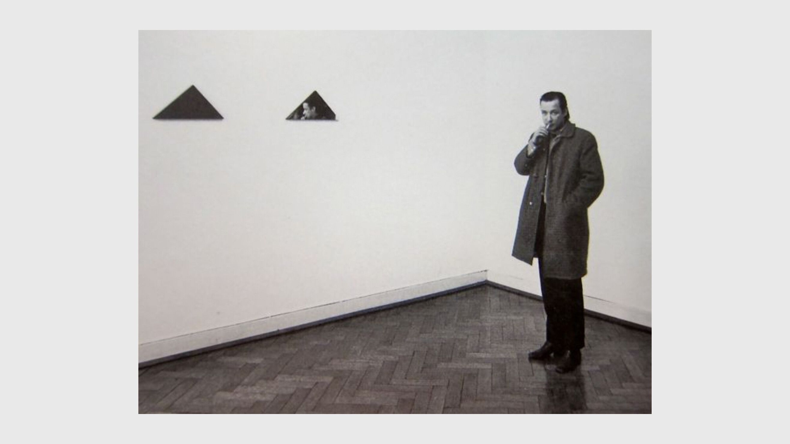 Palermo in 1973 with Untitled, 1969. Photo by Timm Rautert