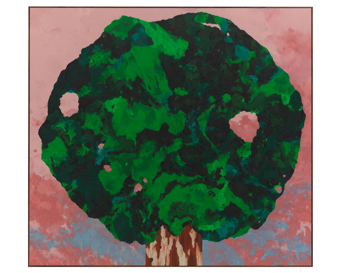 An untitled painting by Harold Ancart, dated 2020.