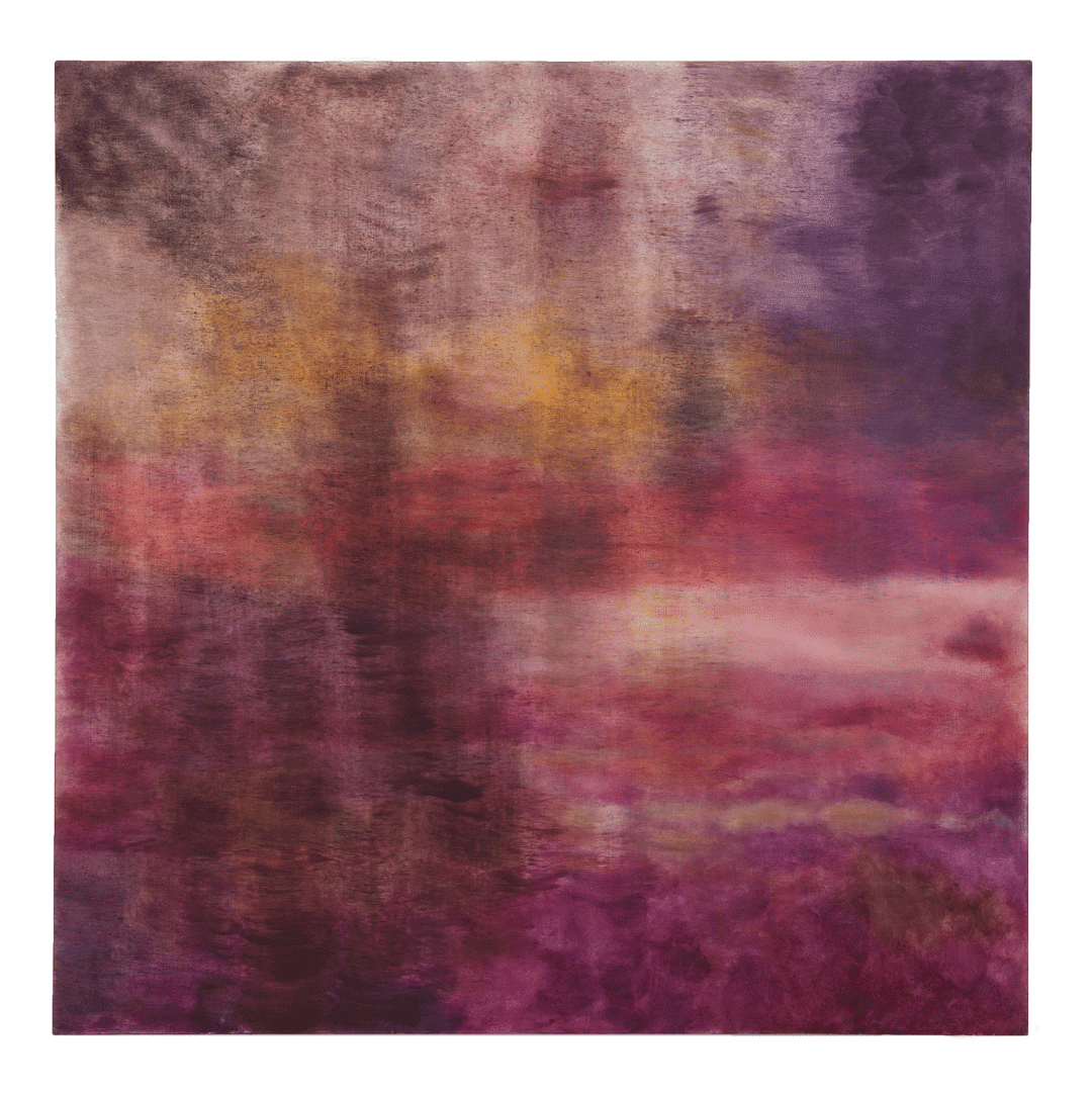 A painting by Kate Spencer Stewart titled Terminal Pleats, dated 2019.