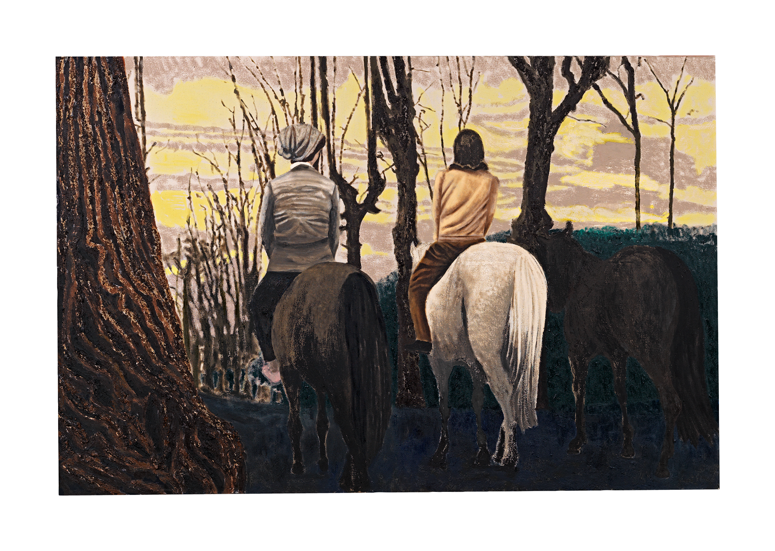 A painting by Mamma Andersson titled Sister Without Sun, dated 2018.