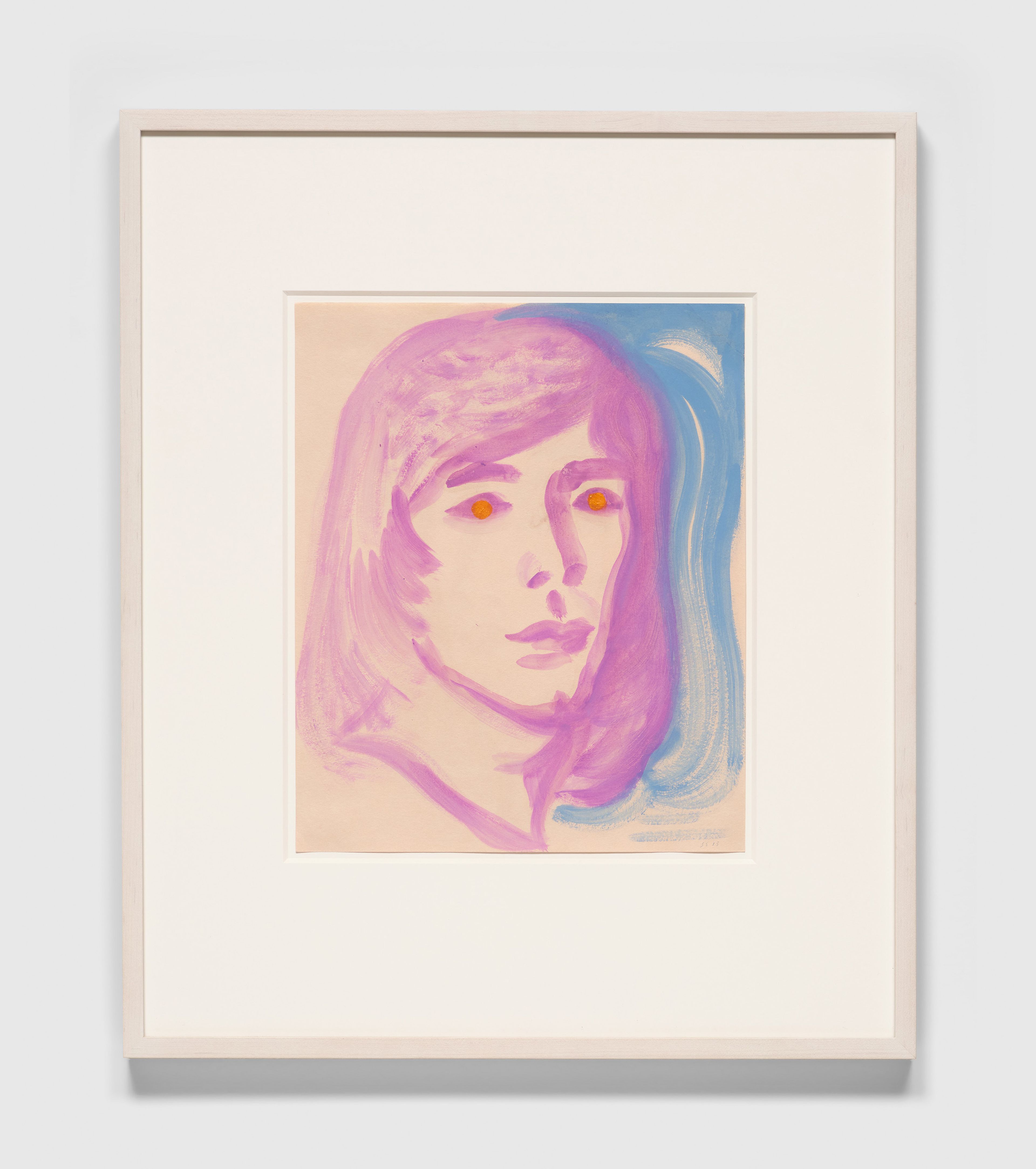 A work on paper by Steven Shearer, titled Golden Eyes, dated 2013.