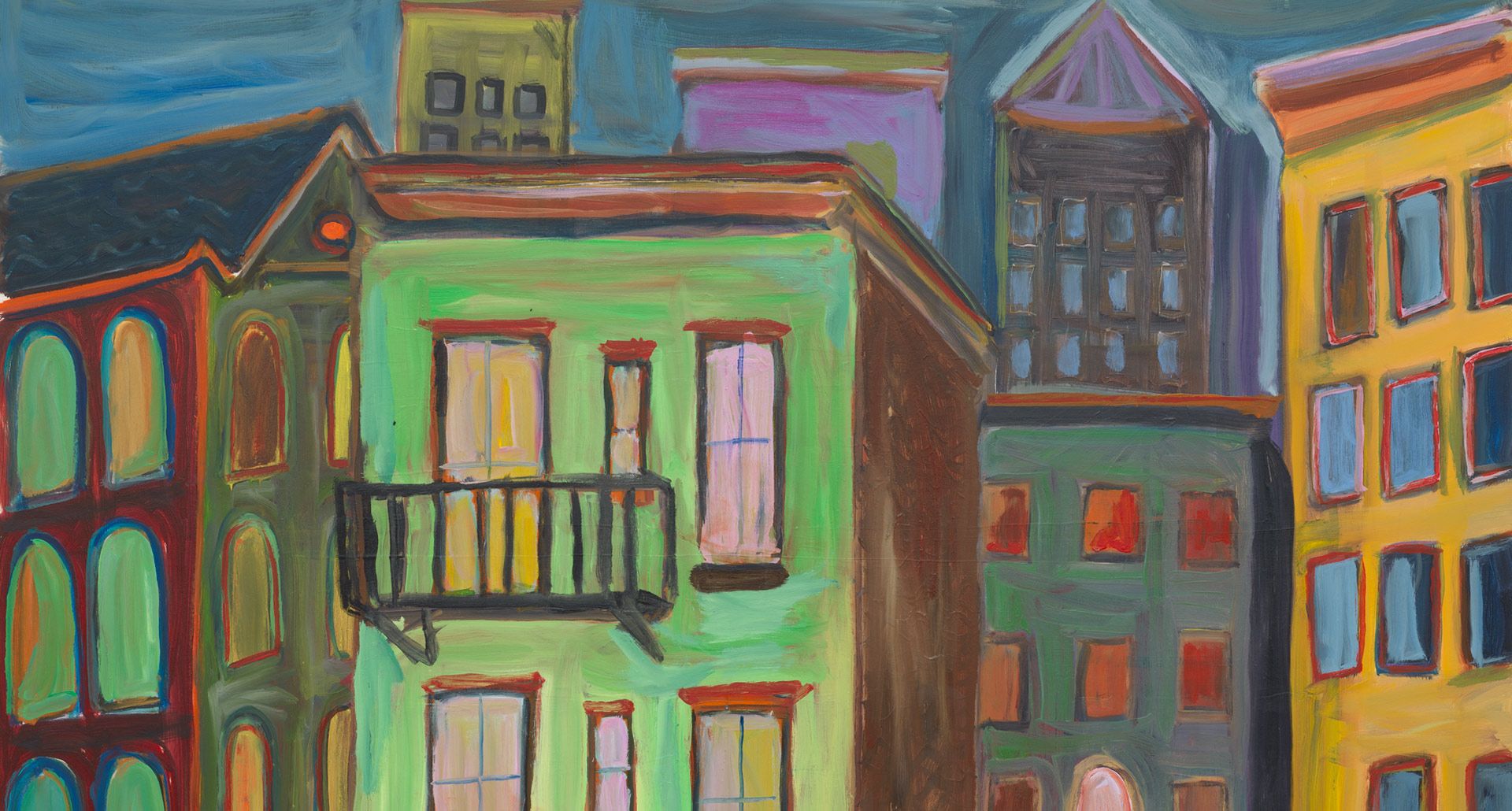 A detail from a painting by Josh Smith, called Untitled, dated 2020.
