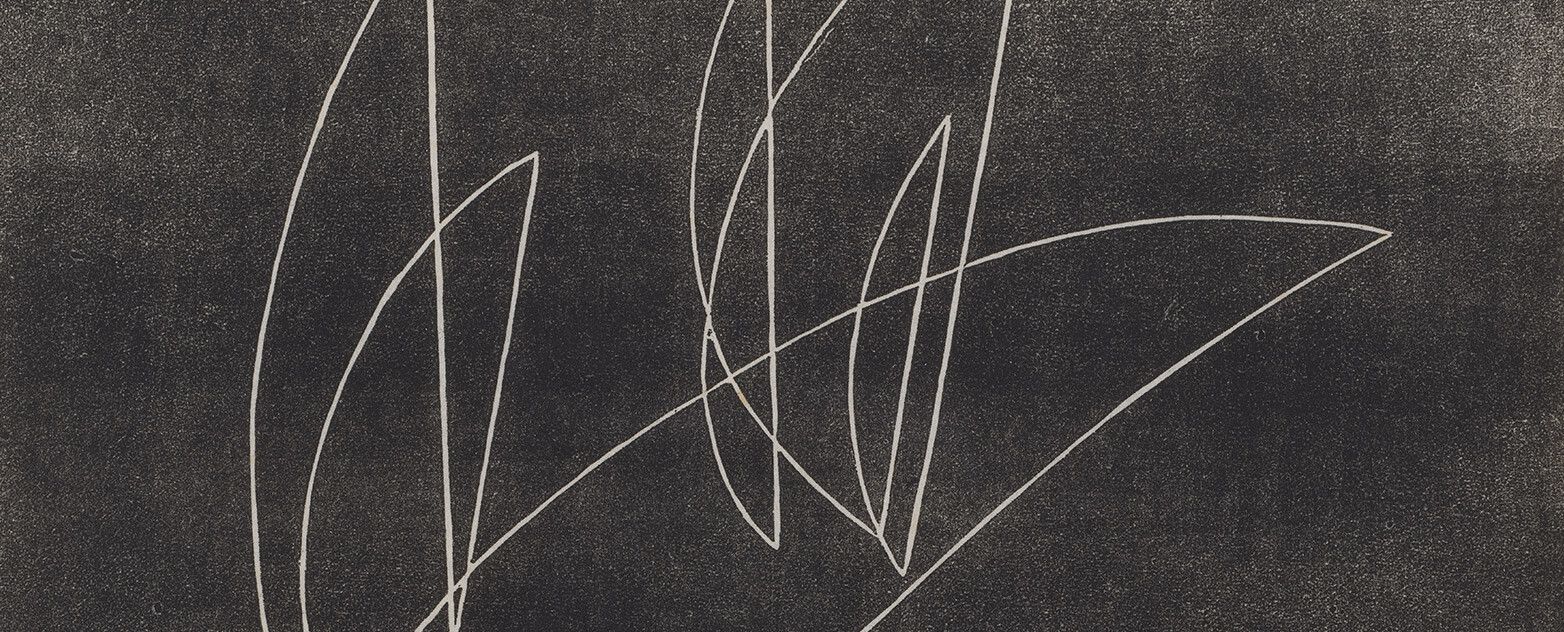 A detail from a print by Josef Albers, titled Segments, dated 1934.