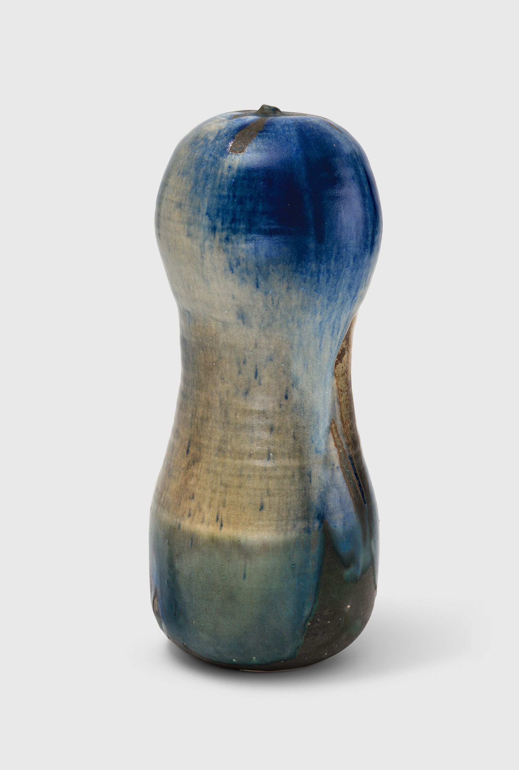 A sculpture by Toshiko Takaezu, titled Torso Form, circa 1990.