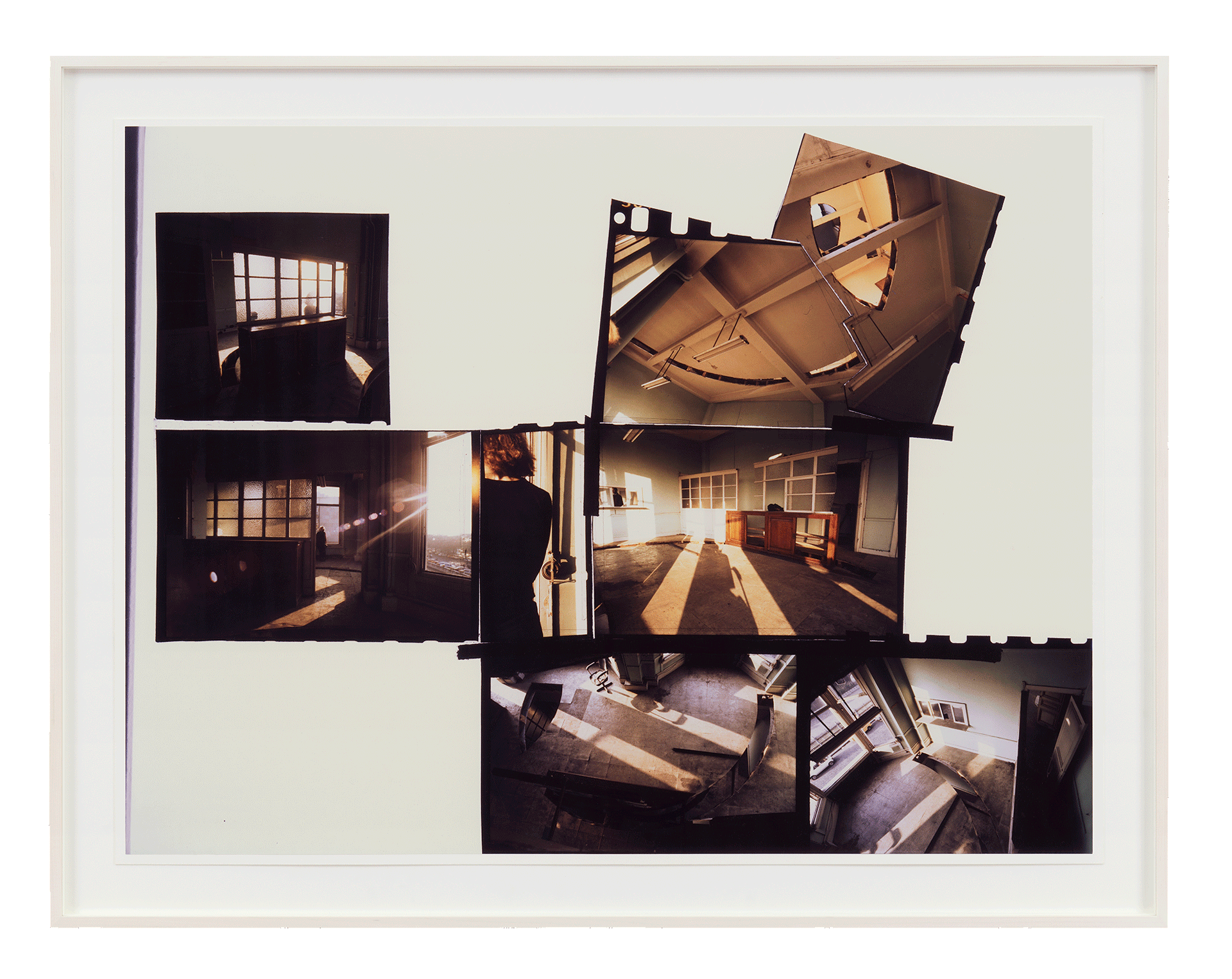 A photograph by Gordon Matta-Clark, titled Office Baroque, dated 1977.