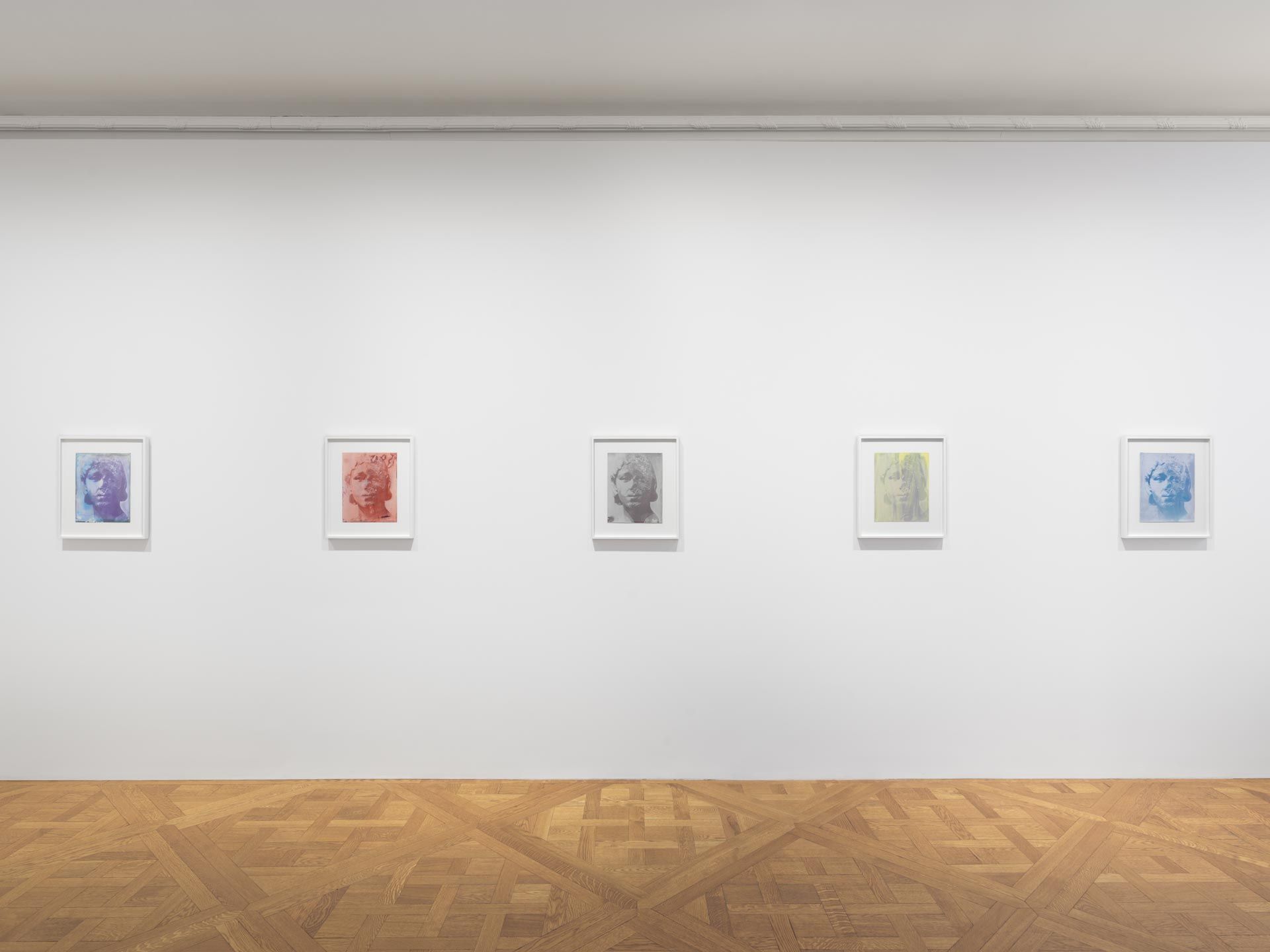 Installation view of the exhibition, James Welling: Transform, at David Zwirner in New York, dated 2019.
