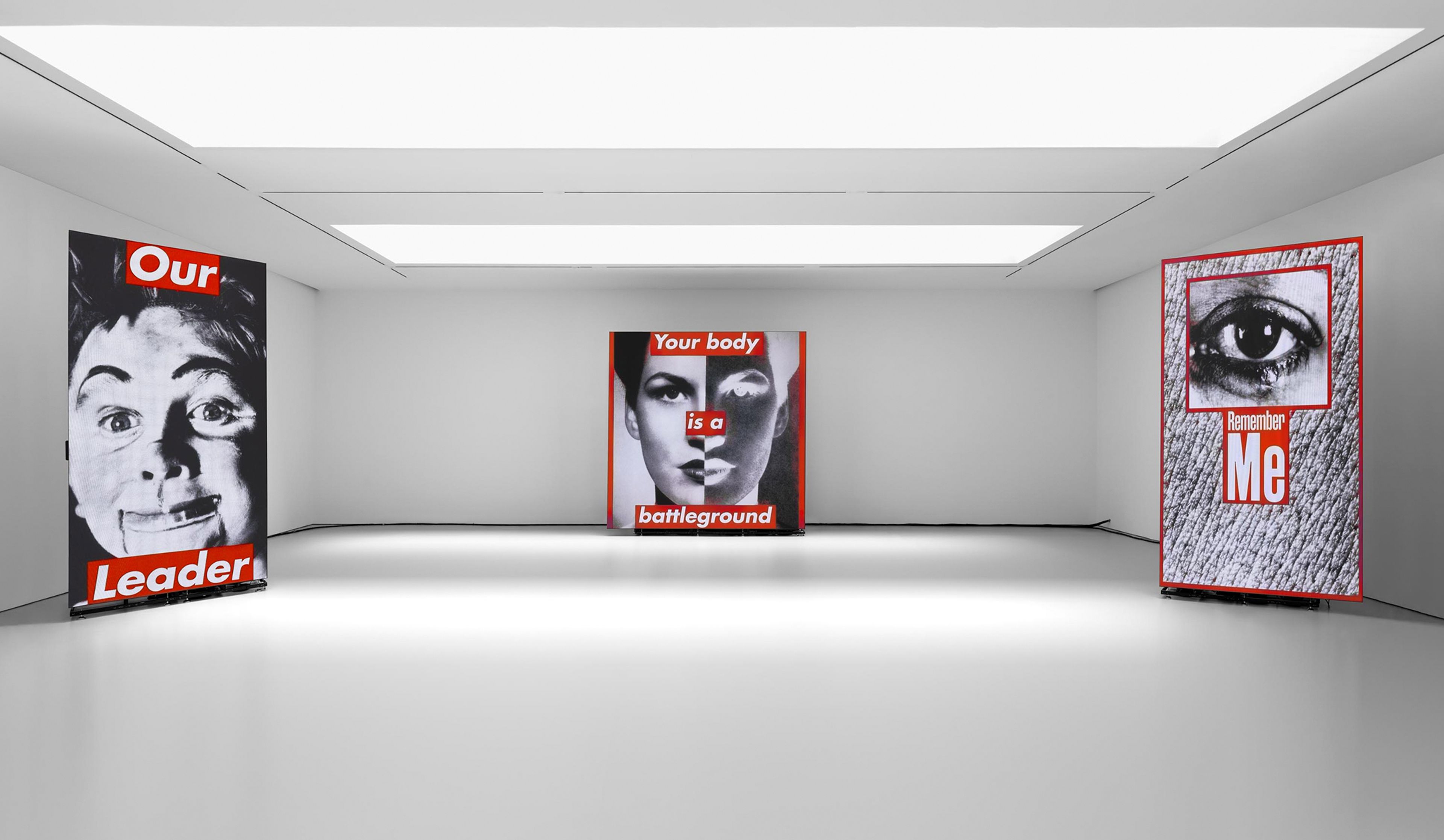 An image of an Installation view, titled Barbara Kruger, David Zwirner, New York, dated 2022