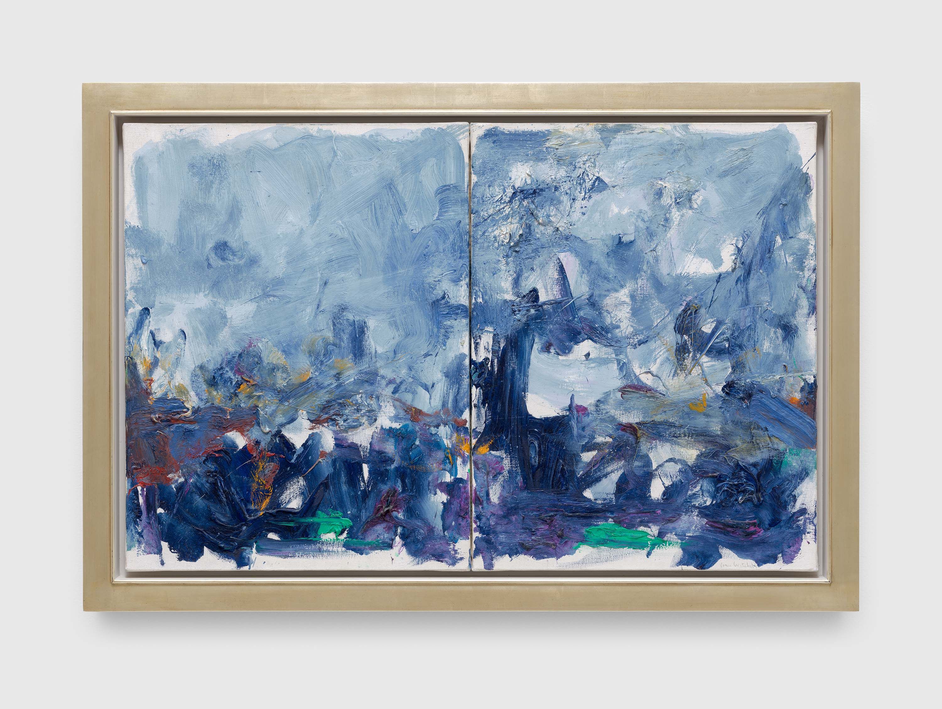 An untitled painting by Joan Mitchell, circa 1982.