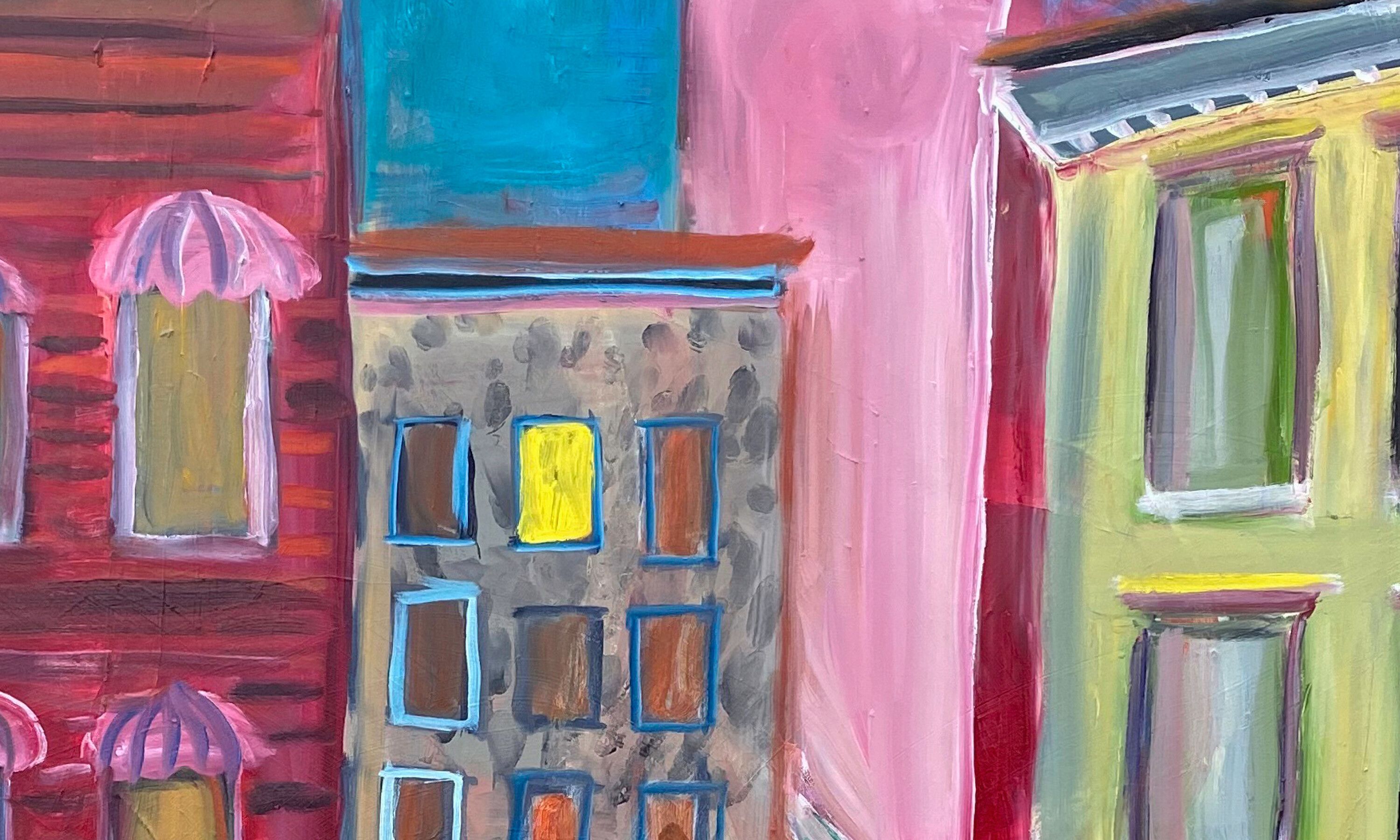A detail from an untitled painting by Josh Smith, dated 2020.