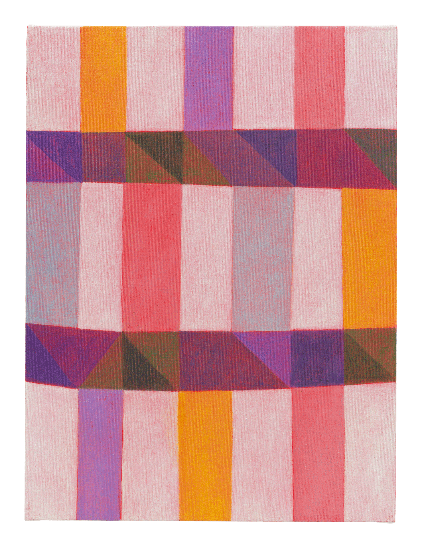 A painting by Christopher Dunlap, titled RVR 002, dated 2018