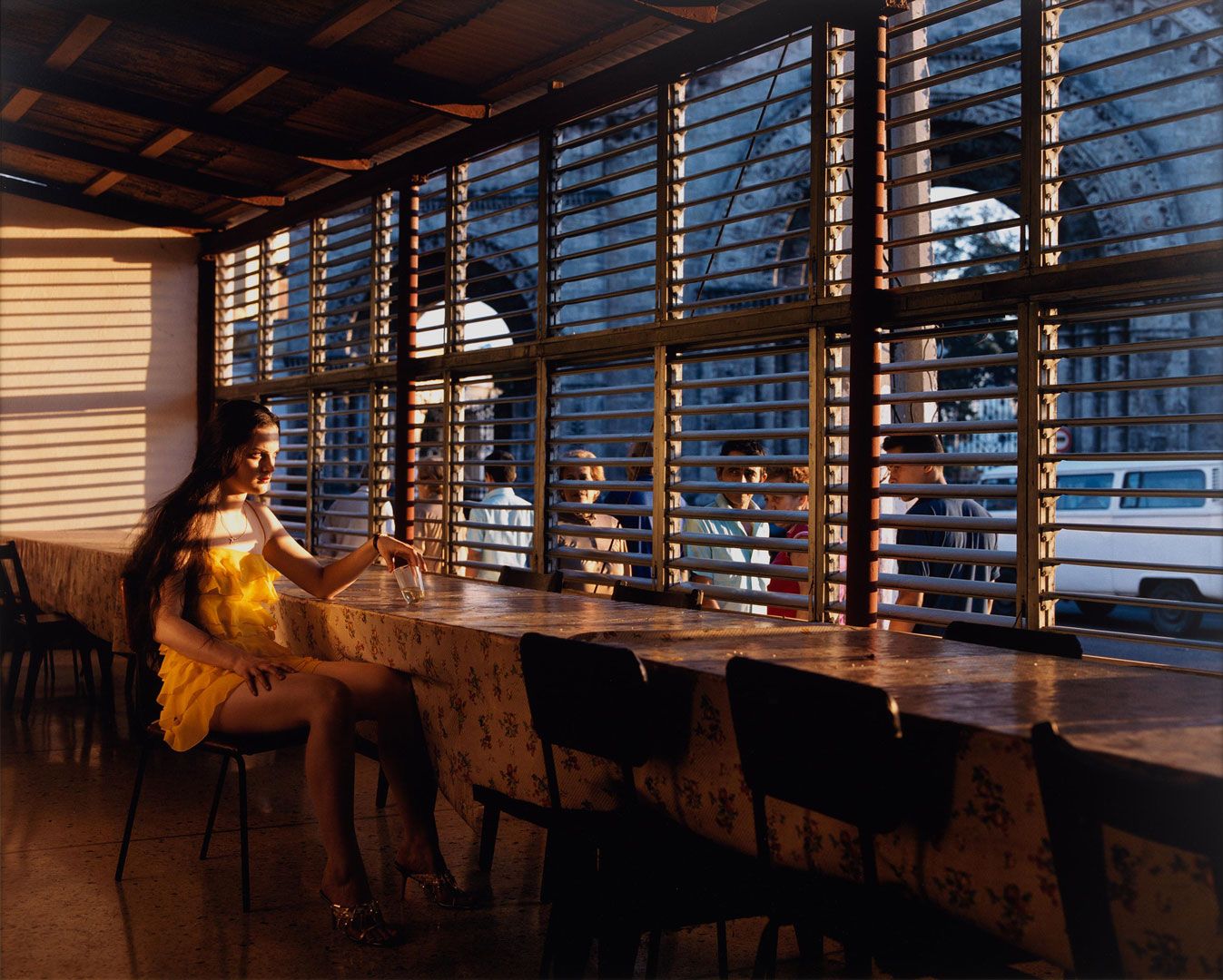 A photograph by Philip-Lorca diCorcia, titled W, March 2000, #14, dated 2000.
