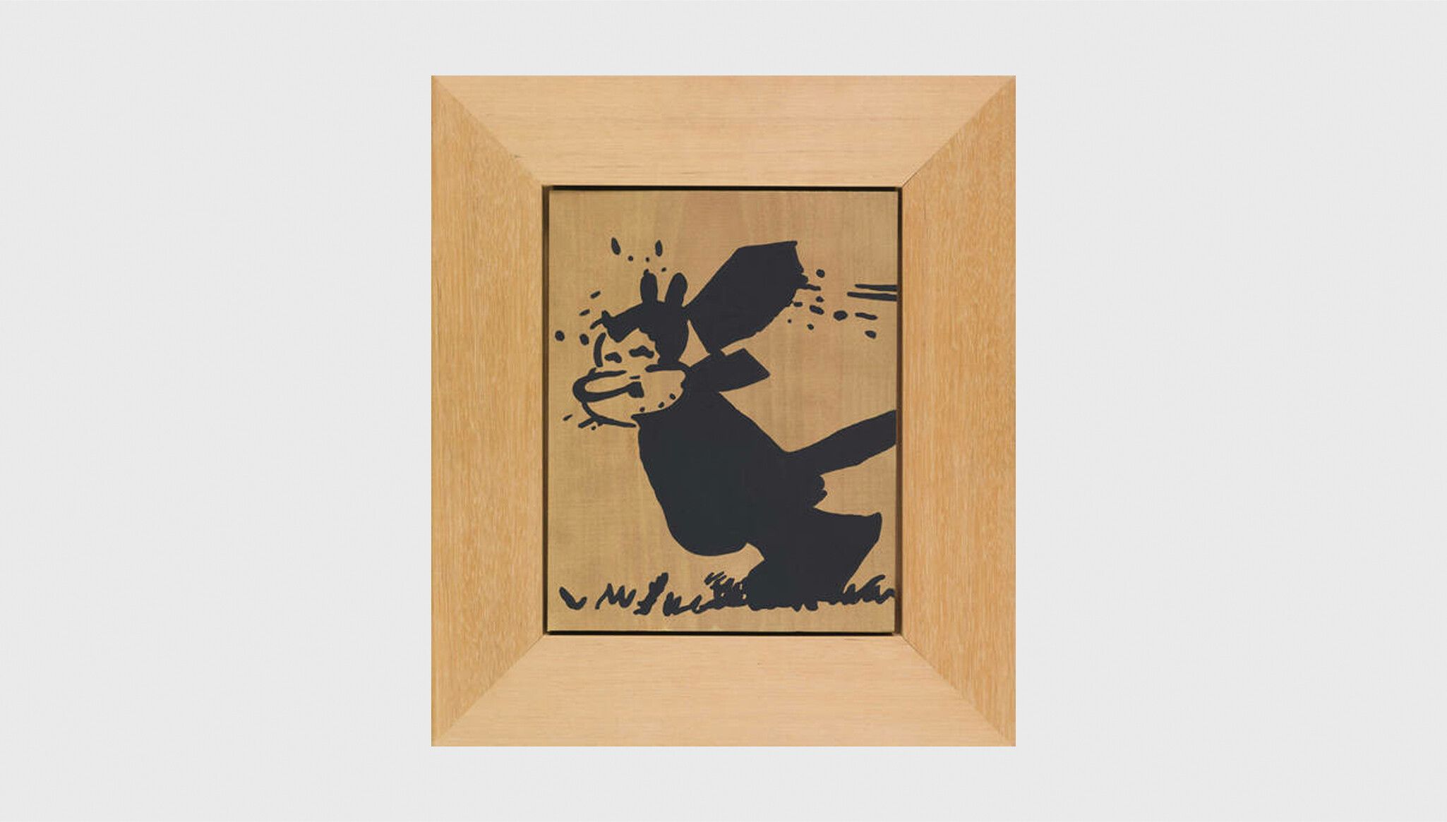 An artwork by sherrie Levine, titled Krazy Kat: 1, dated 1988. Collection of the Whitney Museum of American Art, New York. Promised gift of Emily Fisher Landau