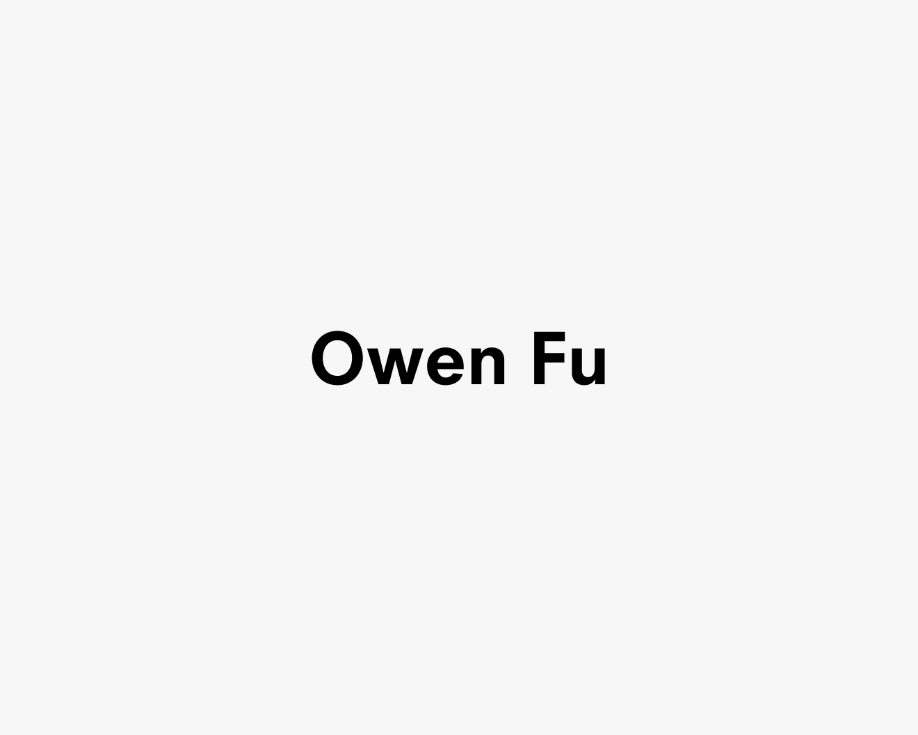 Text description that reads Owen Fu