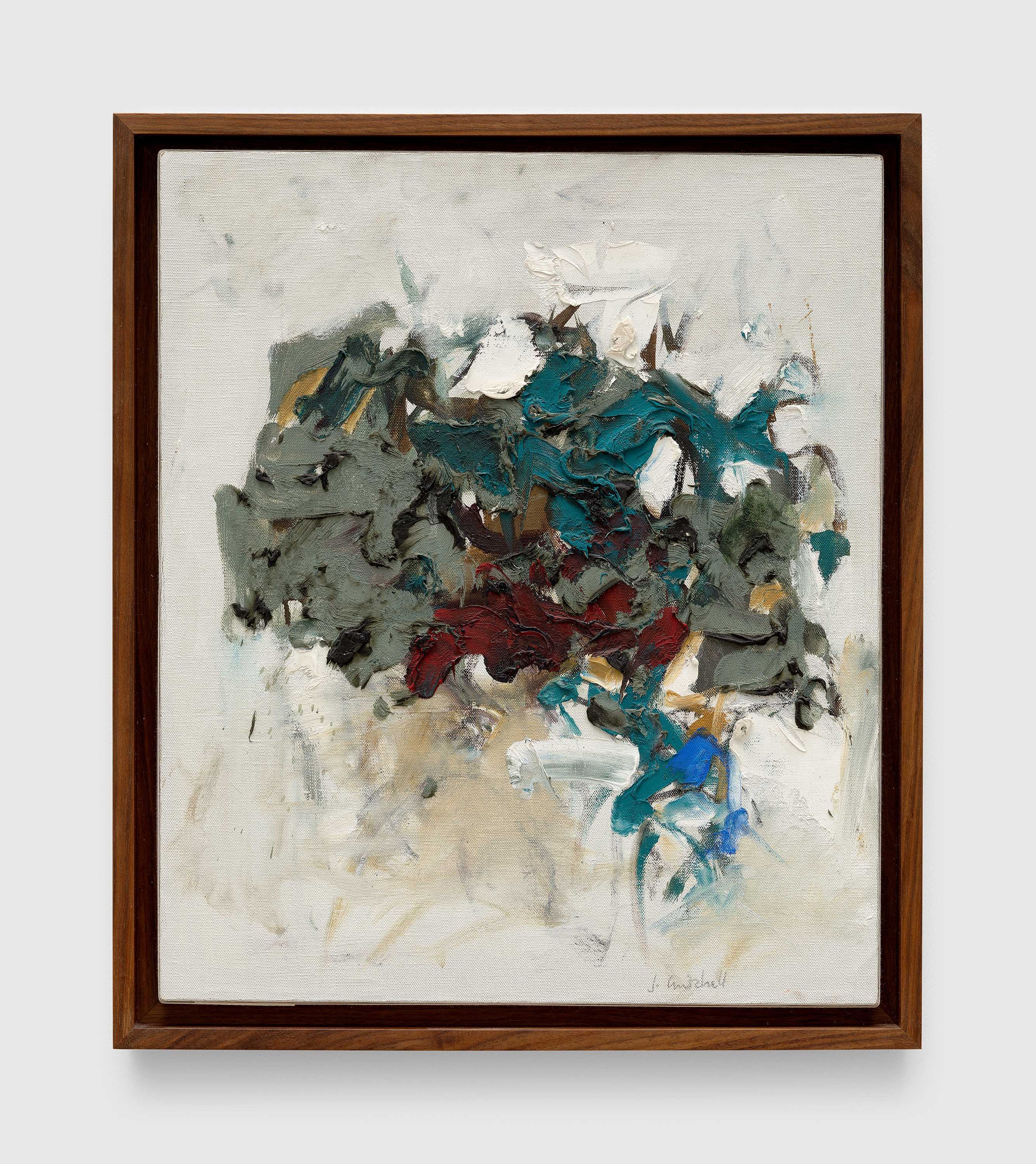 An untitled painting by Joan Mitchell, dated circa 1964 to 1965.