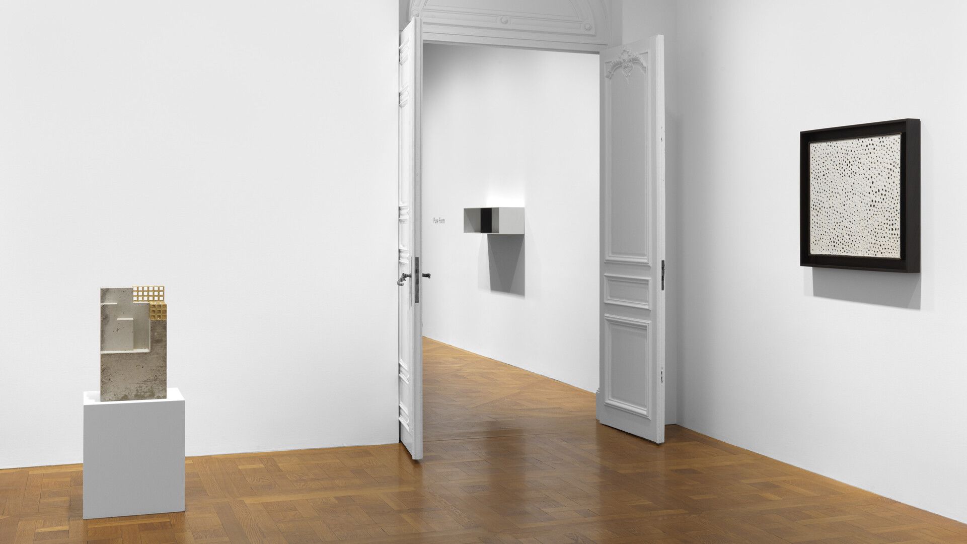 An installation view of an exhibition titled Pure Form at David Zwirner in New York, in 2021.