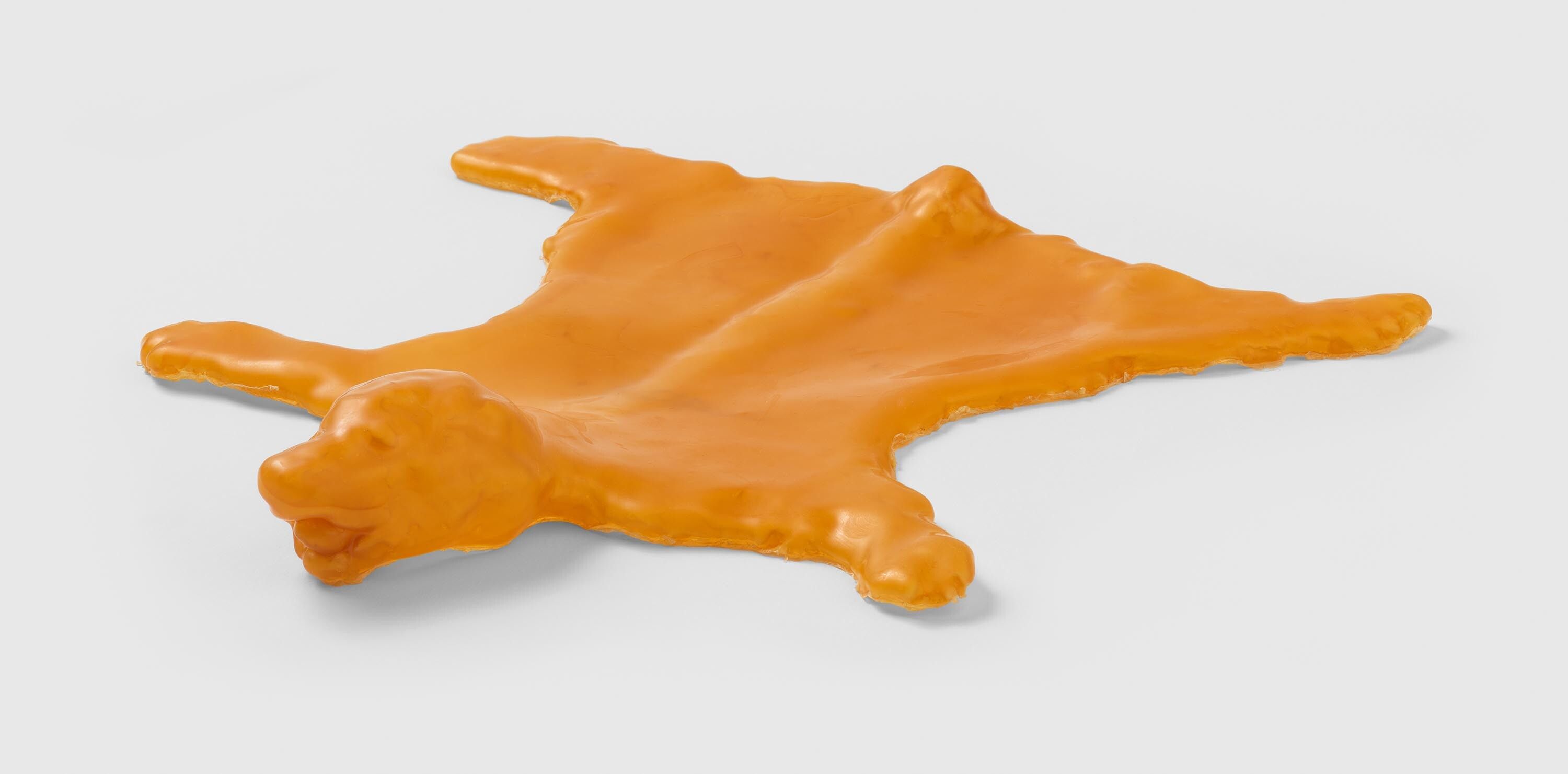 A sculpture by Susan Rothenberg, titled Bear Skin Rug, dated 1995.