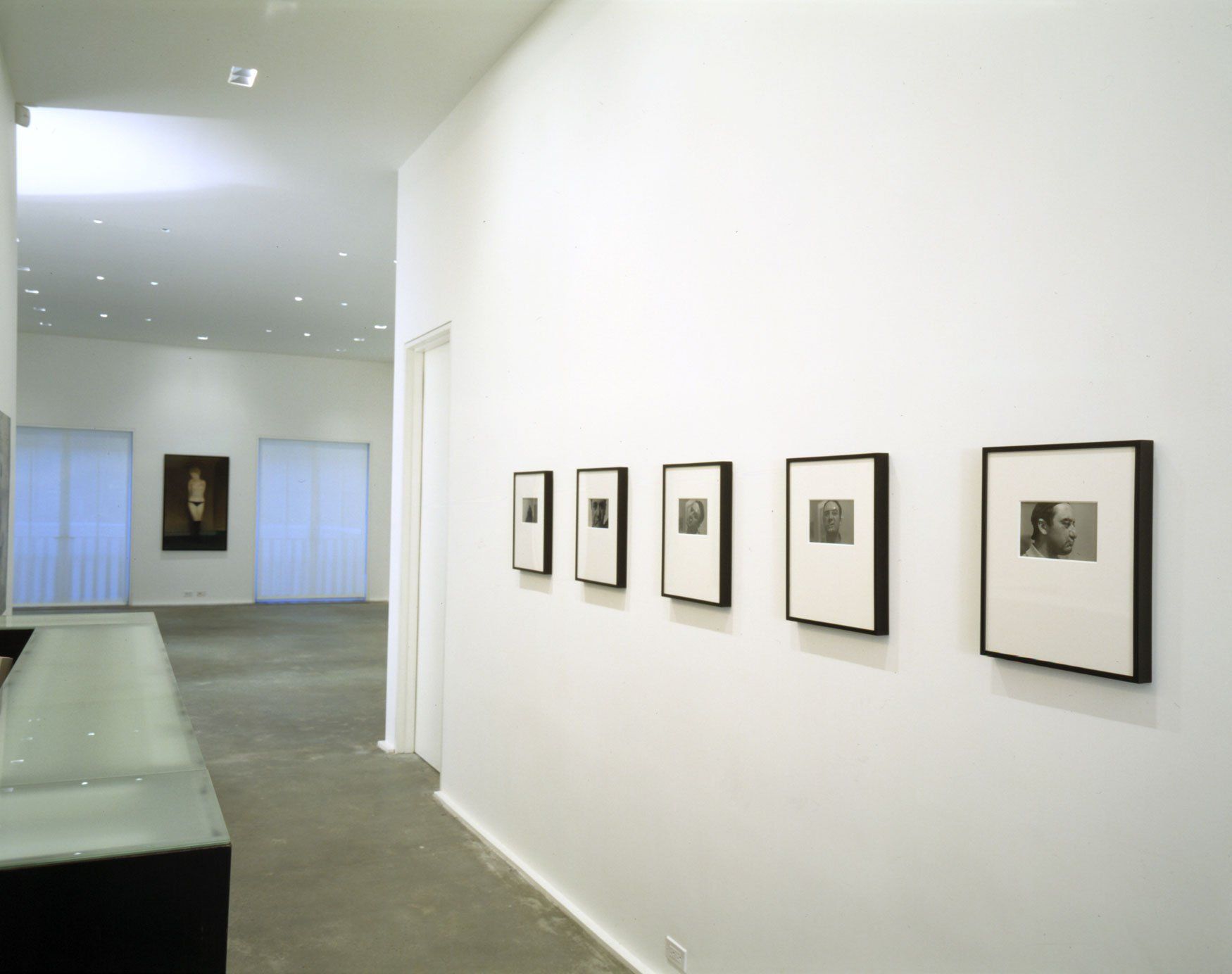 An installation view of the exhibition Gerhard Richter: Early Paintings, at David Zwirner New York, dated 2000.
