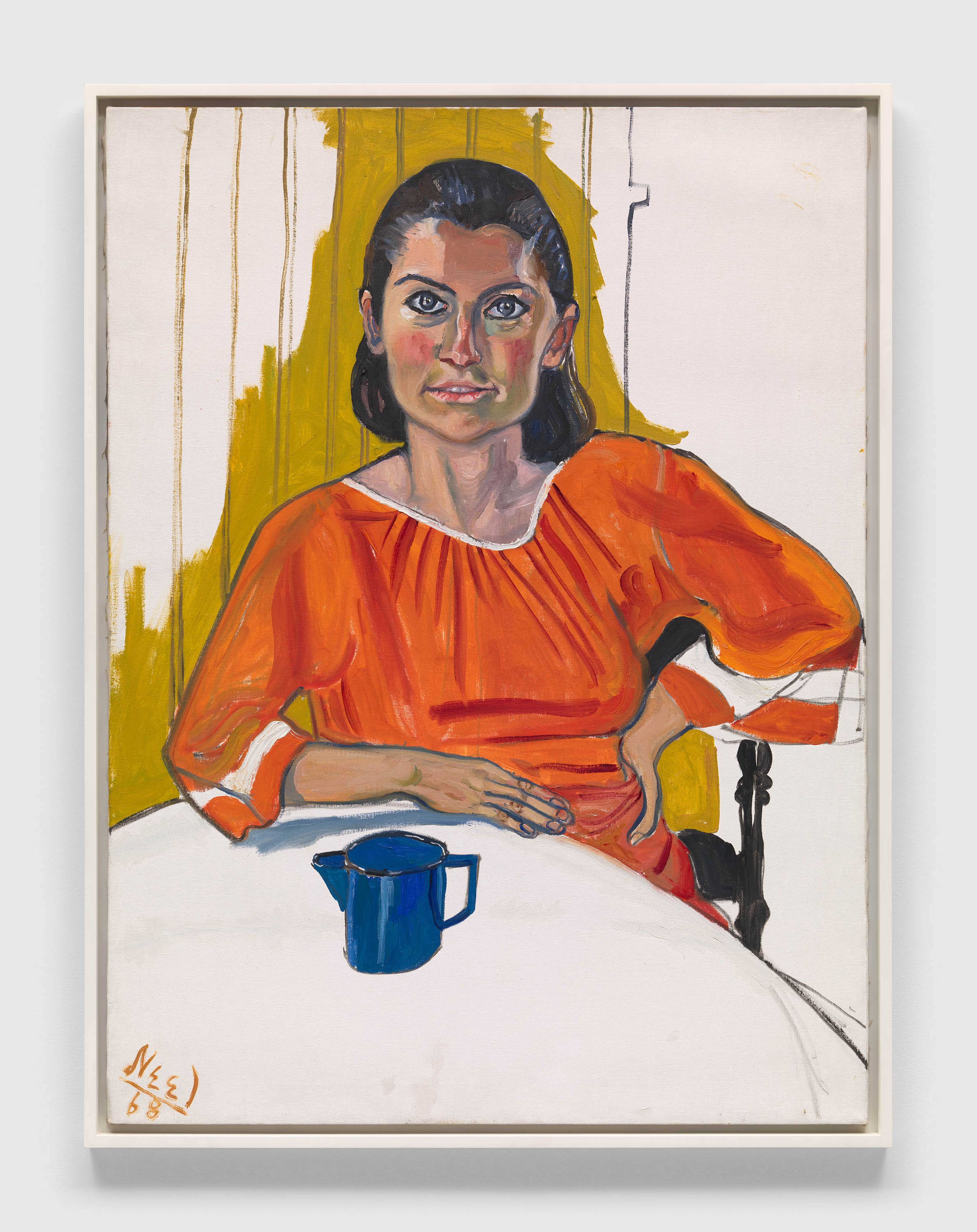 A painting by Alice Neel, titled Leah Priestly, dated 1968.