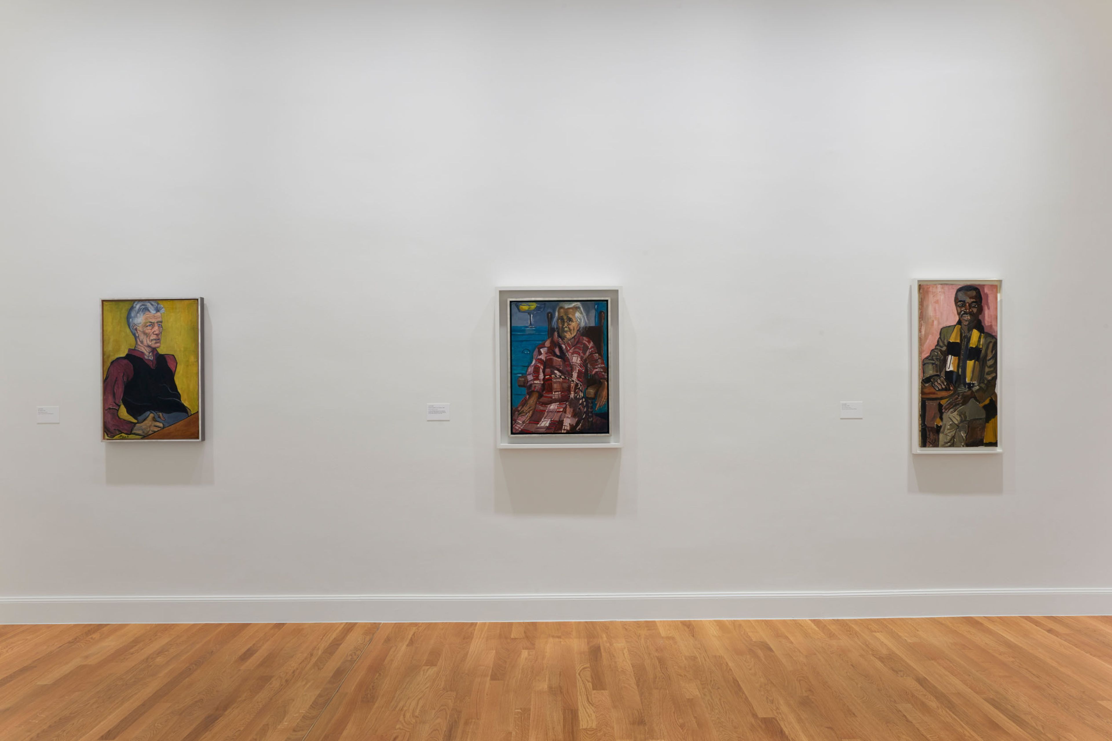 Installation view of the solo exhibition Alice Neel: Painter of Modern Life, at the Fondation Vincent van Gogh in Arles, France, dated 2017.