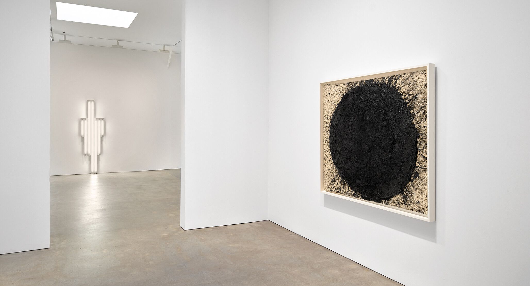 An Installation view, Flavin, Judd, Kawara, LeWitt, Palermo, Ryman, Sandback, Serra, David Zwirner, Los Angeles, dated 2024