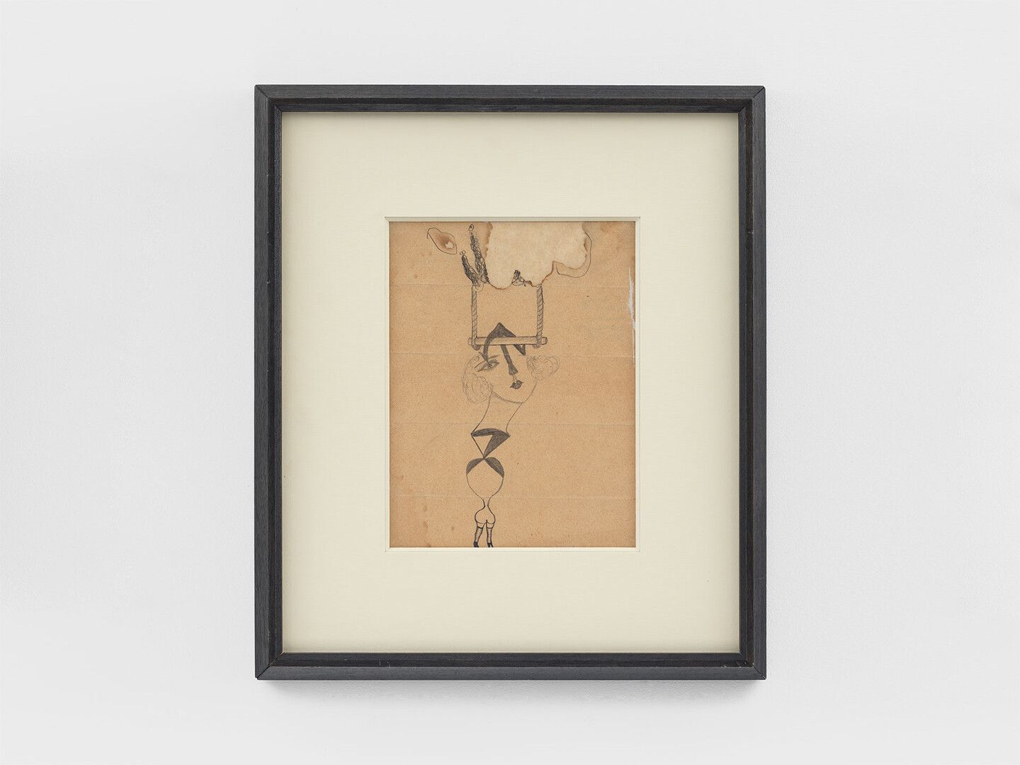 A drawing by Yves and Jeannette Tanguy, Georges and Germaine Hugnet, and Oscar Dominguez, titled Cadavre Exquis, translated as Exquisite Corpse, dated 1935.