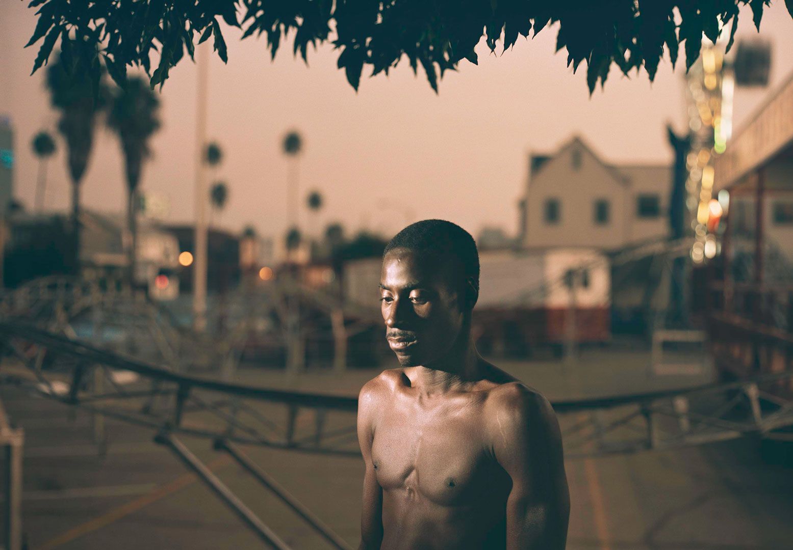 A photograph by Philip-Lorca diCorcia titled Andr√© Smith, 28 years old, Baton Rouge, Louisiana, $30, dated 1990-1992.