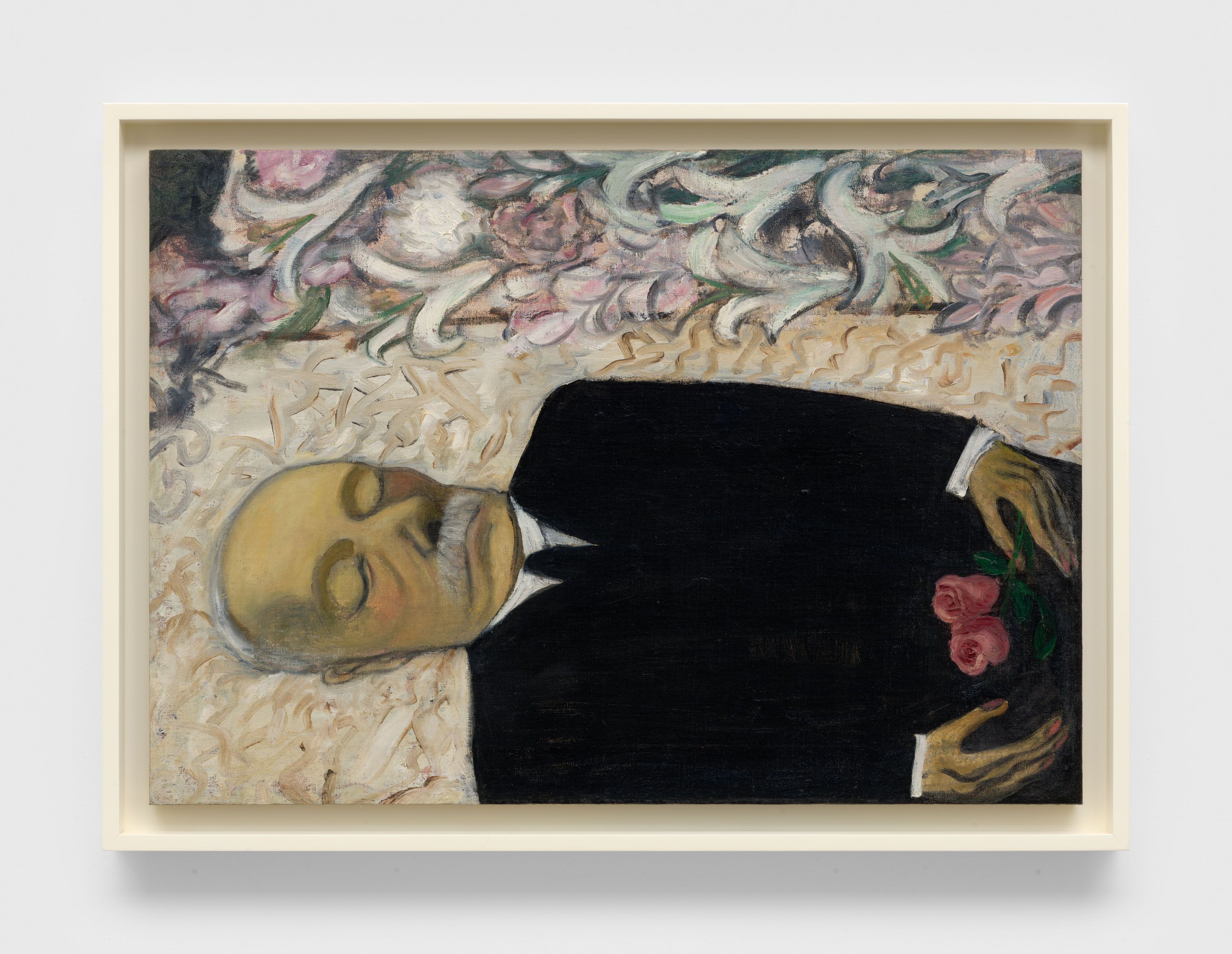A painting by Alice Neel, titled Dead Father, dated 1946.