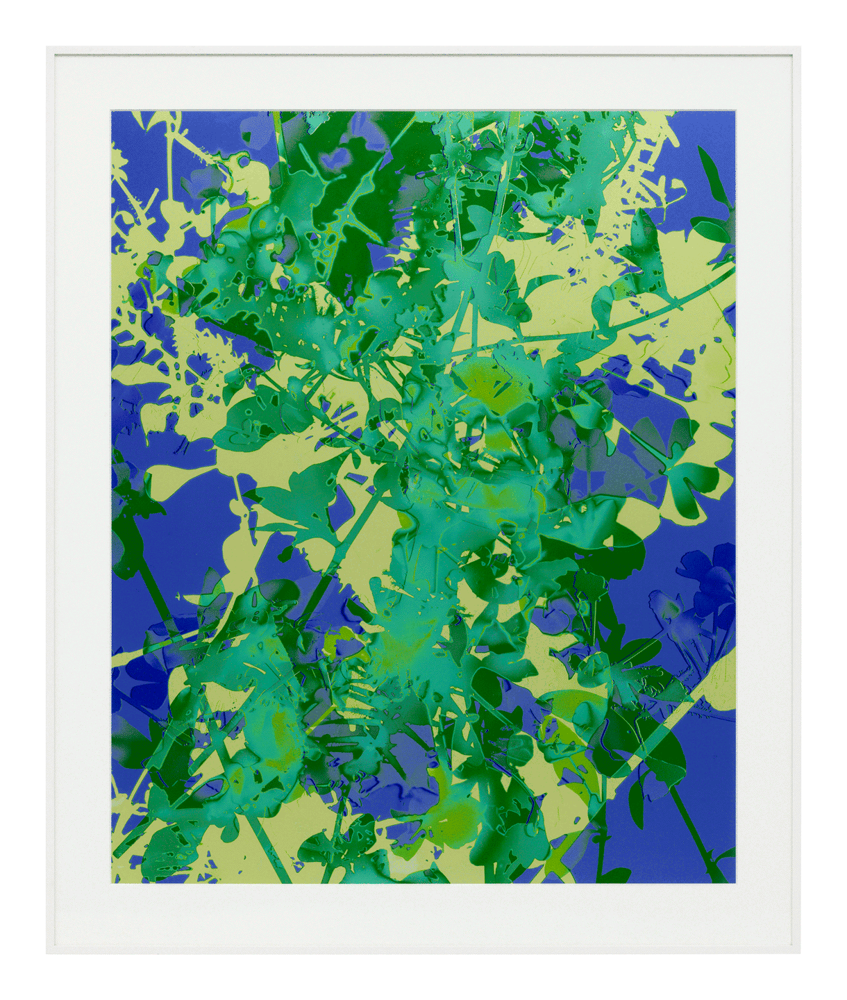  A chromogenic print mounted on Dibond aluminum, by James Welling, titled 004, dated 2017.