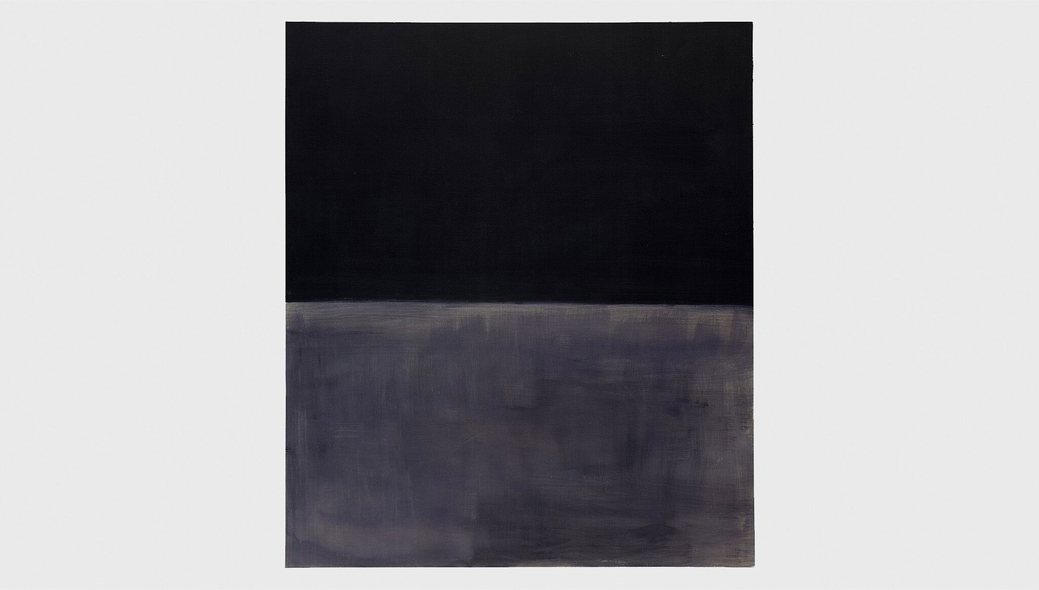 An artwork by Mark Rothko, called Untitled (Black on Gray). Collection of The Guggenheim