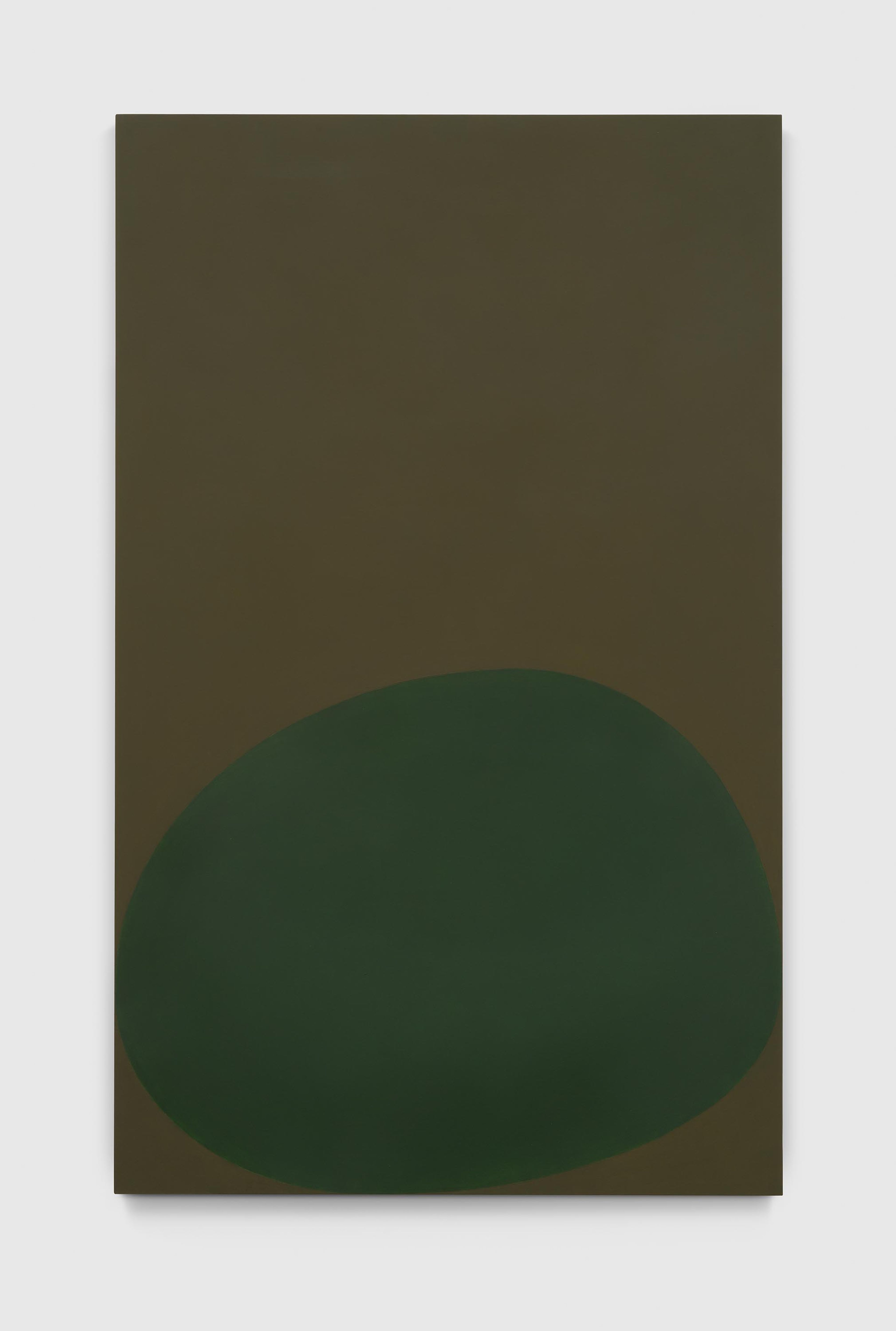 A painting by Suzan Frecon, titled bancha bamboo matcha, dated 2025.