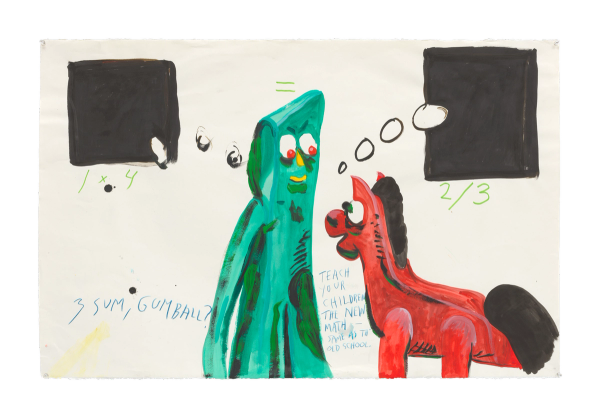 Raymond Pettibon — No Title (3 sum, gumball? ...)