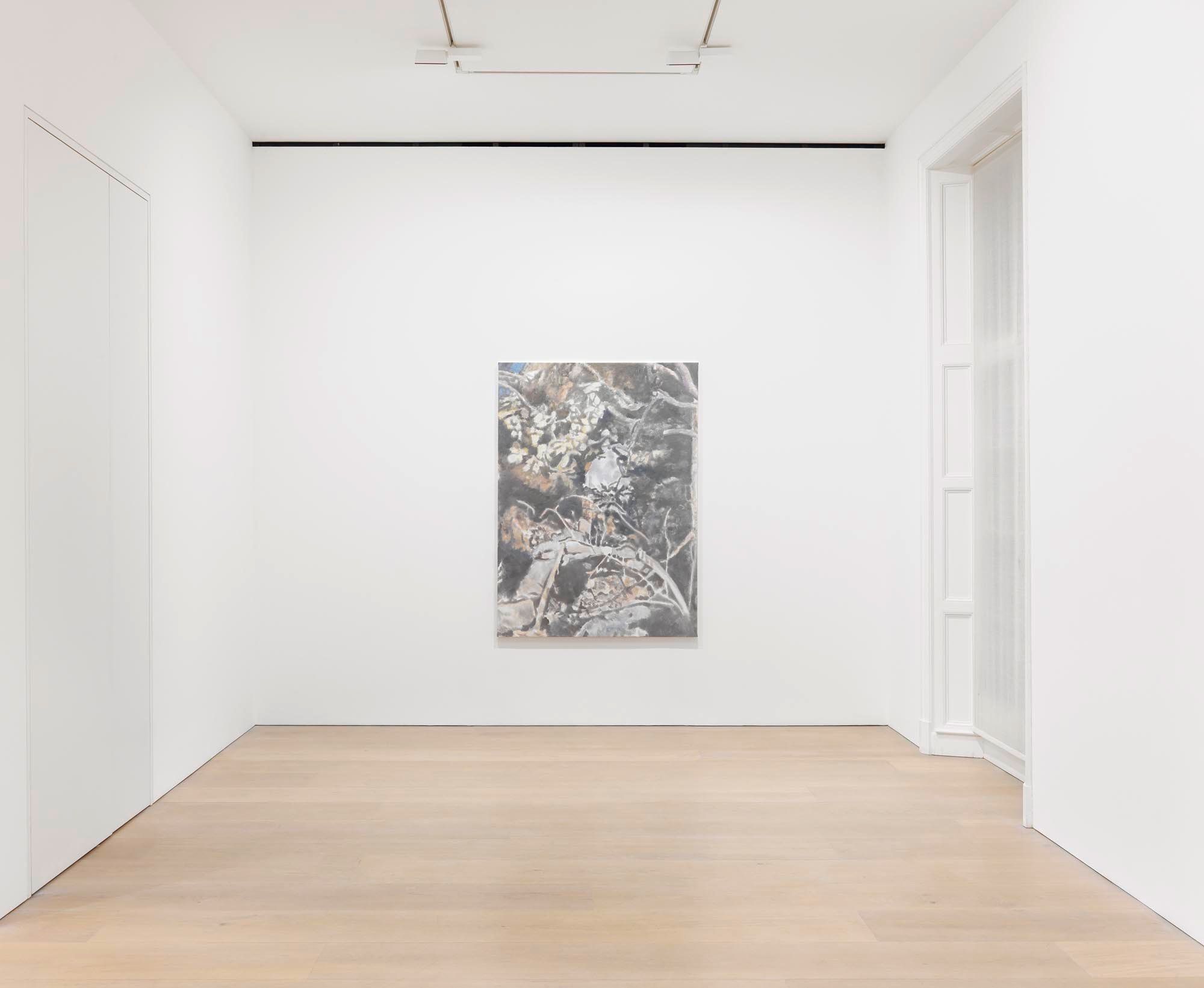 Installation view of the exhibition Luc Tuymans: The Shore, at David Zwirner in London, dated 2015.