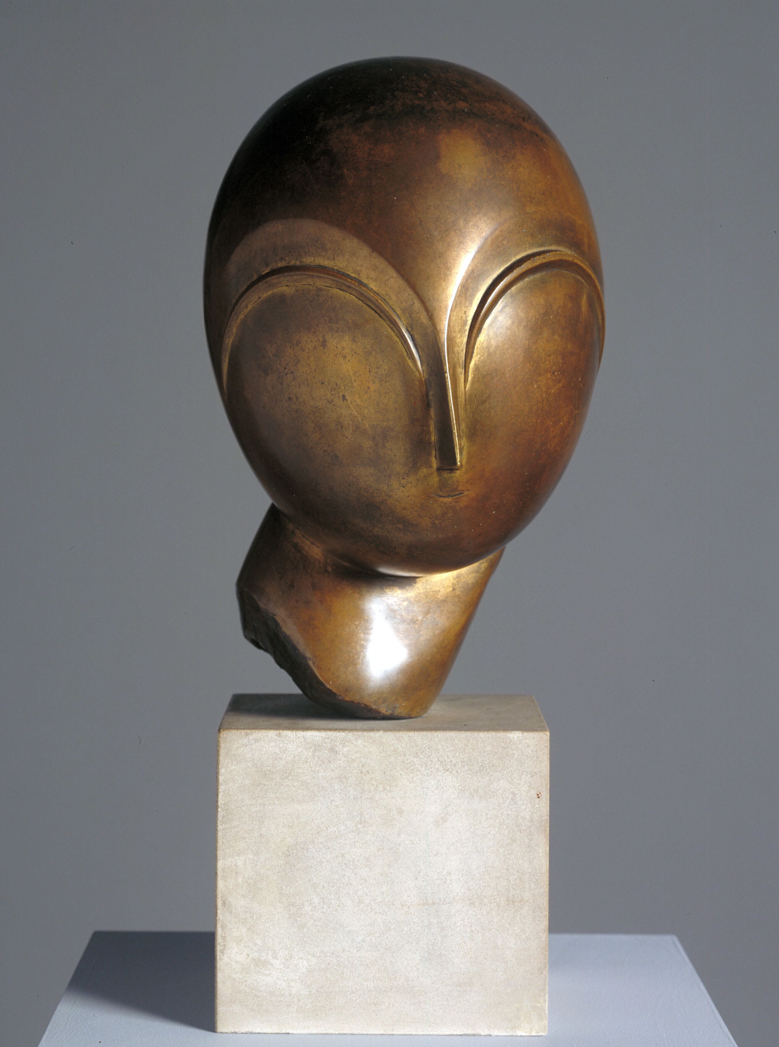 A sculpture by Constantin Brancusi, dated c.1918