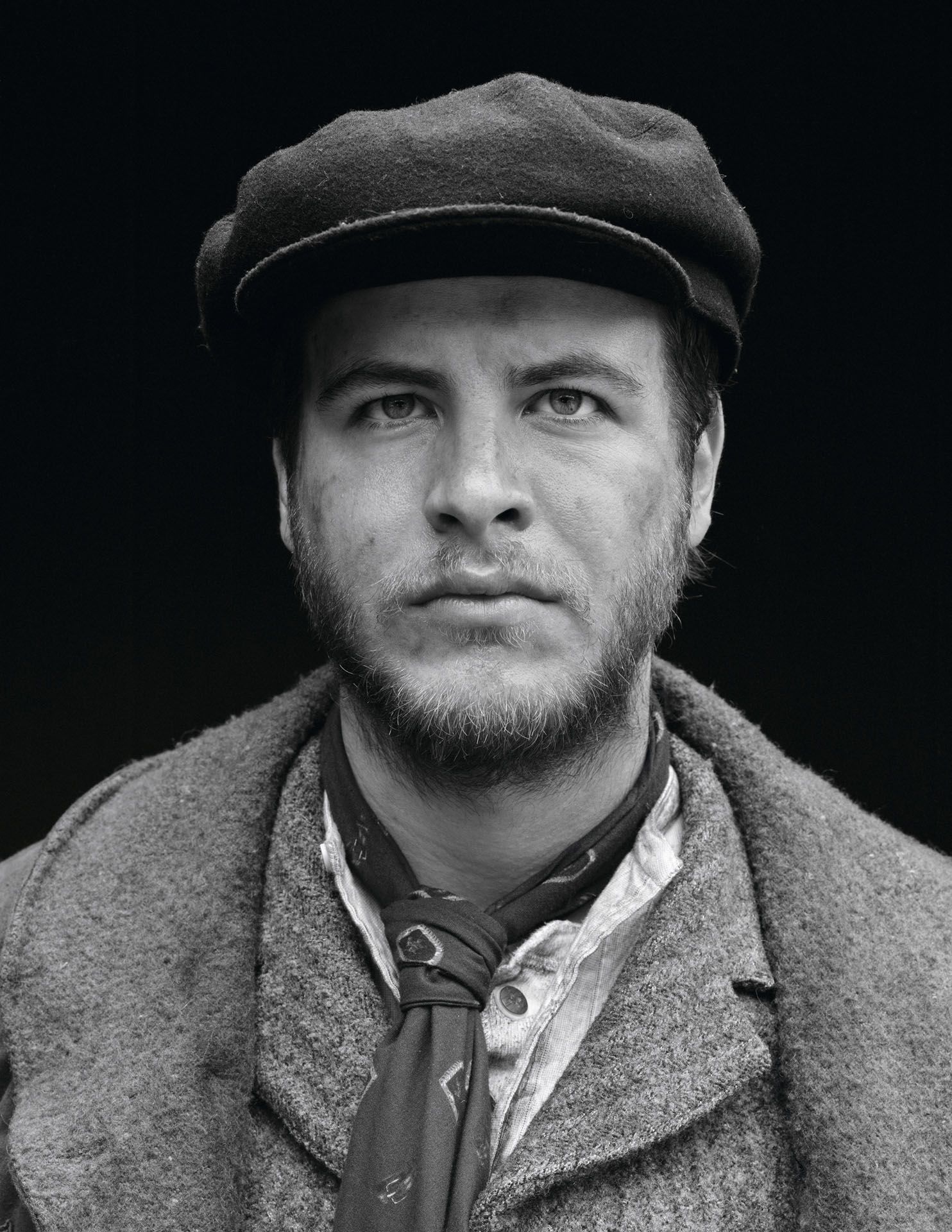Detail from a series of photographs by Stan Douglas, titled Klatsassin Portraits, dated 2006. 