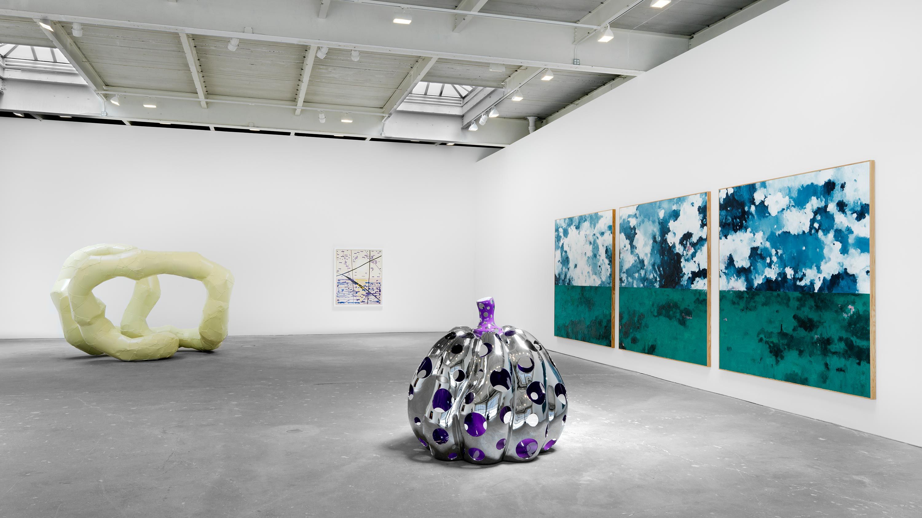 An installation view of PROGRAM at David Zwirner, New York, dated 2021.