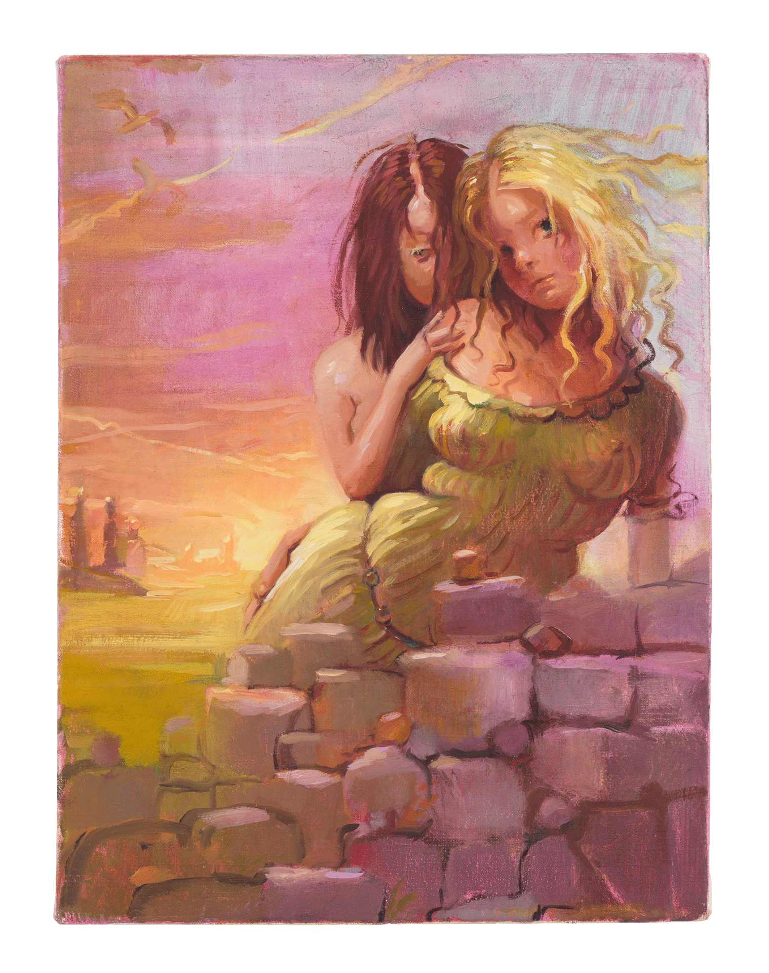 A painting by Lisa Yuskavage, titled Forces, dated 2006.