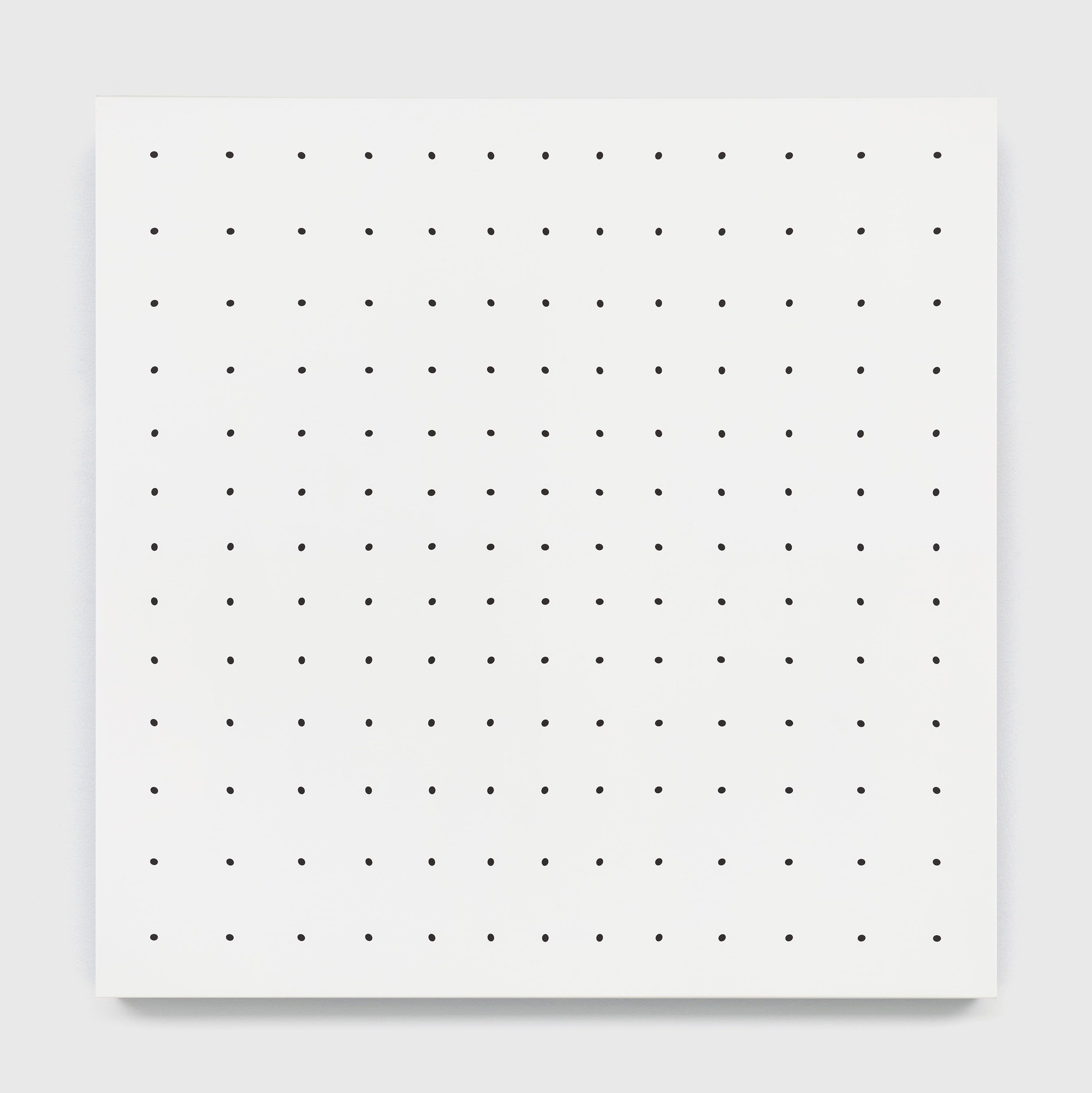 A painting by Bridget Riley, titled Static 5, dated 2021.