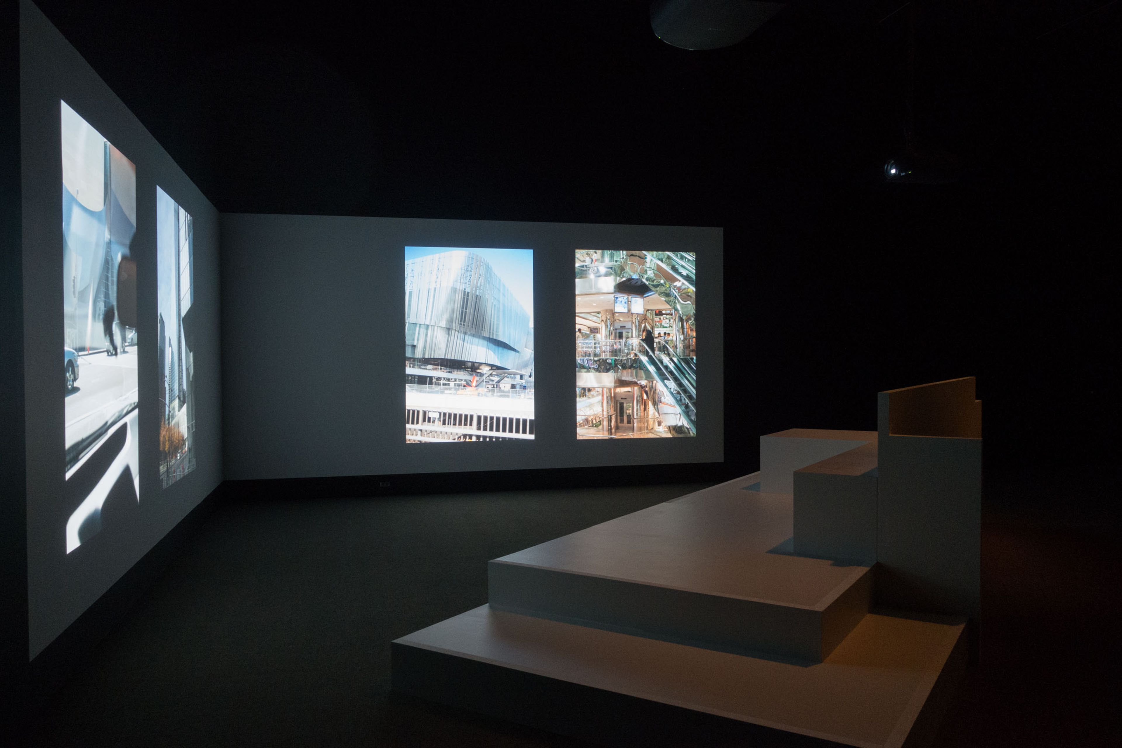 Installation view of the exhibition Book for Architects at The Metropolitan Museum of Art in New York, dated 2015.