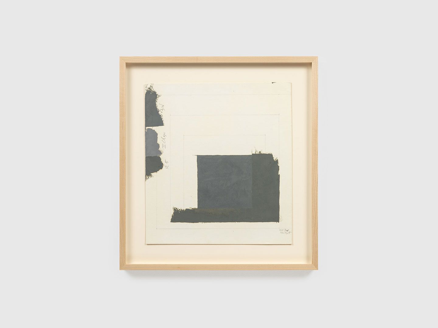 A mixed media work on paper by Josef Albers, titled Color study (Homage to the Square), undated.