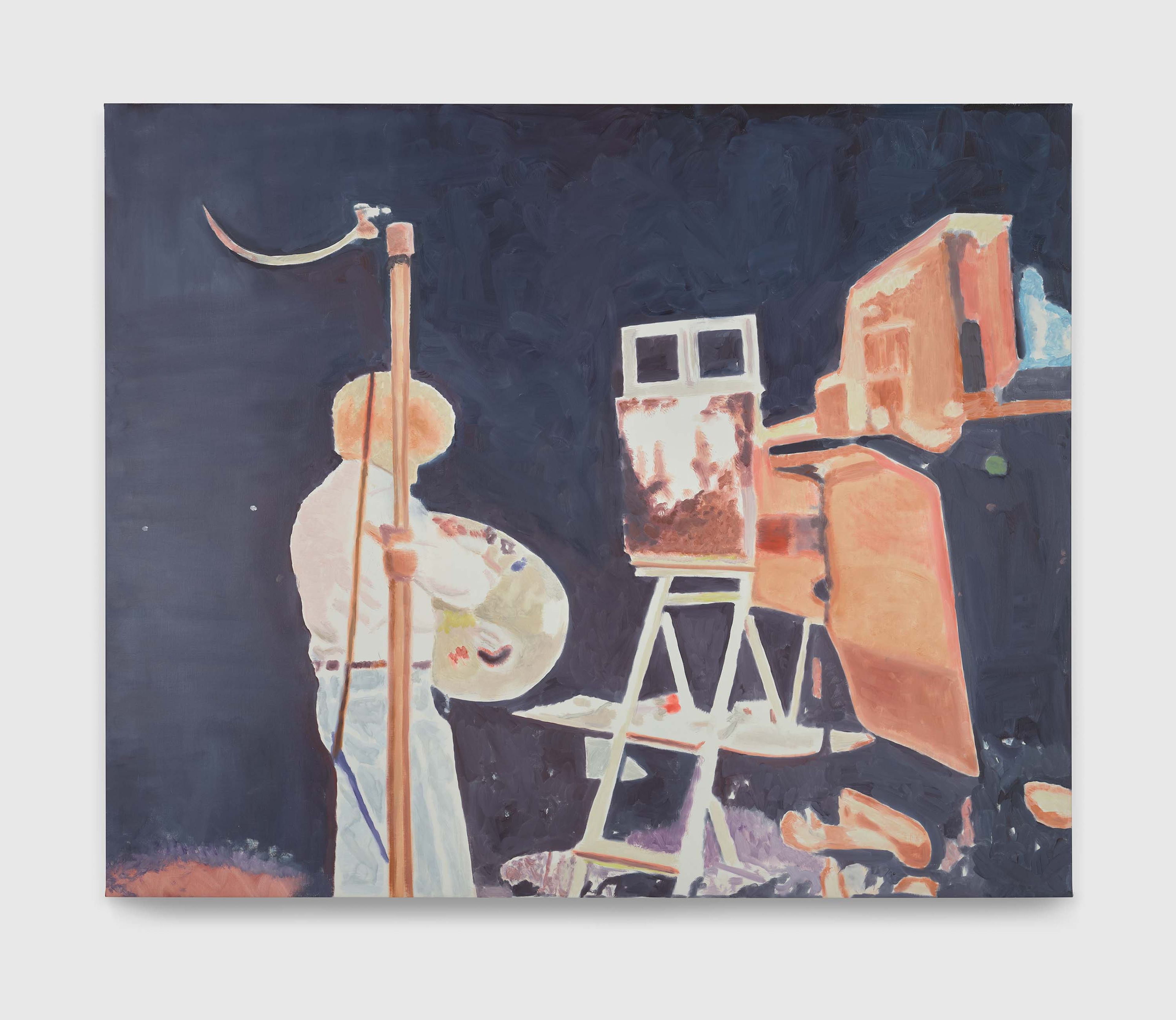 A painting by Luc Tuymans, titled Bob, dated 2023.