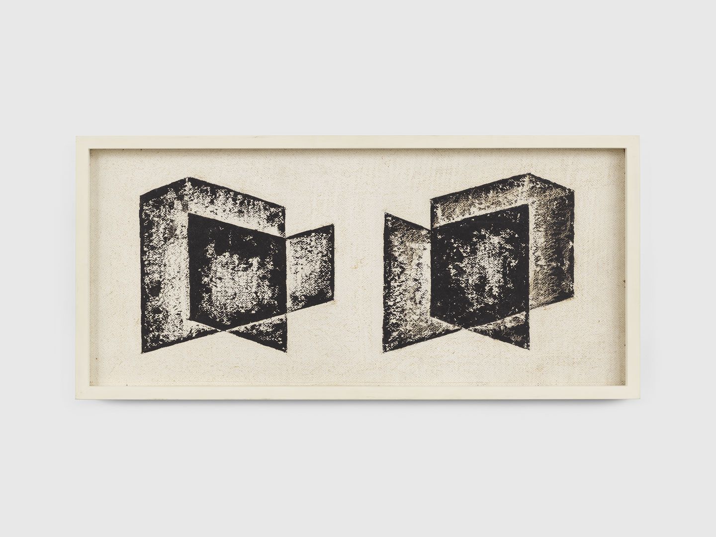 A painting on Masonite by Josef Albers, titled Study for Equal and Unequal, dated 1939.
