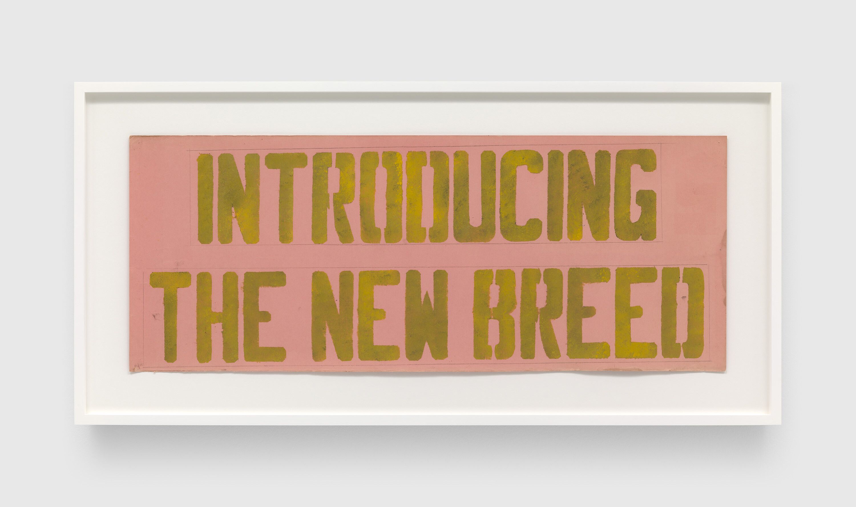 A work on paper by Frank Walter, titled Introducing the New Breed, n.d.